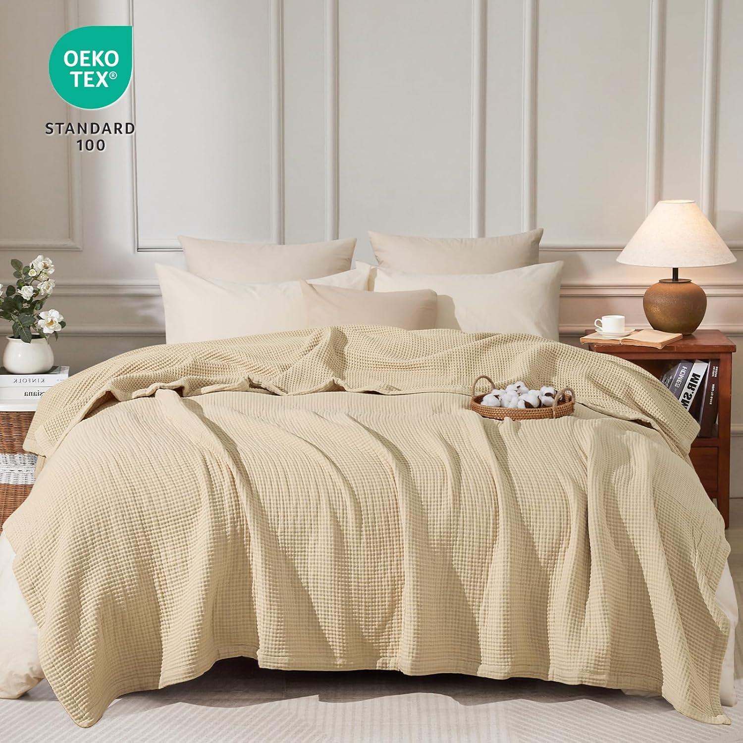 Manta King PHF 100% Algodón Reversible Suave 264x229 cm