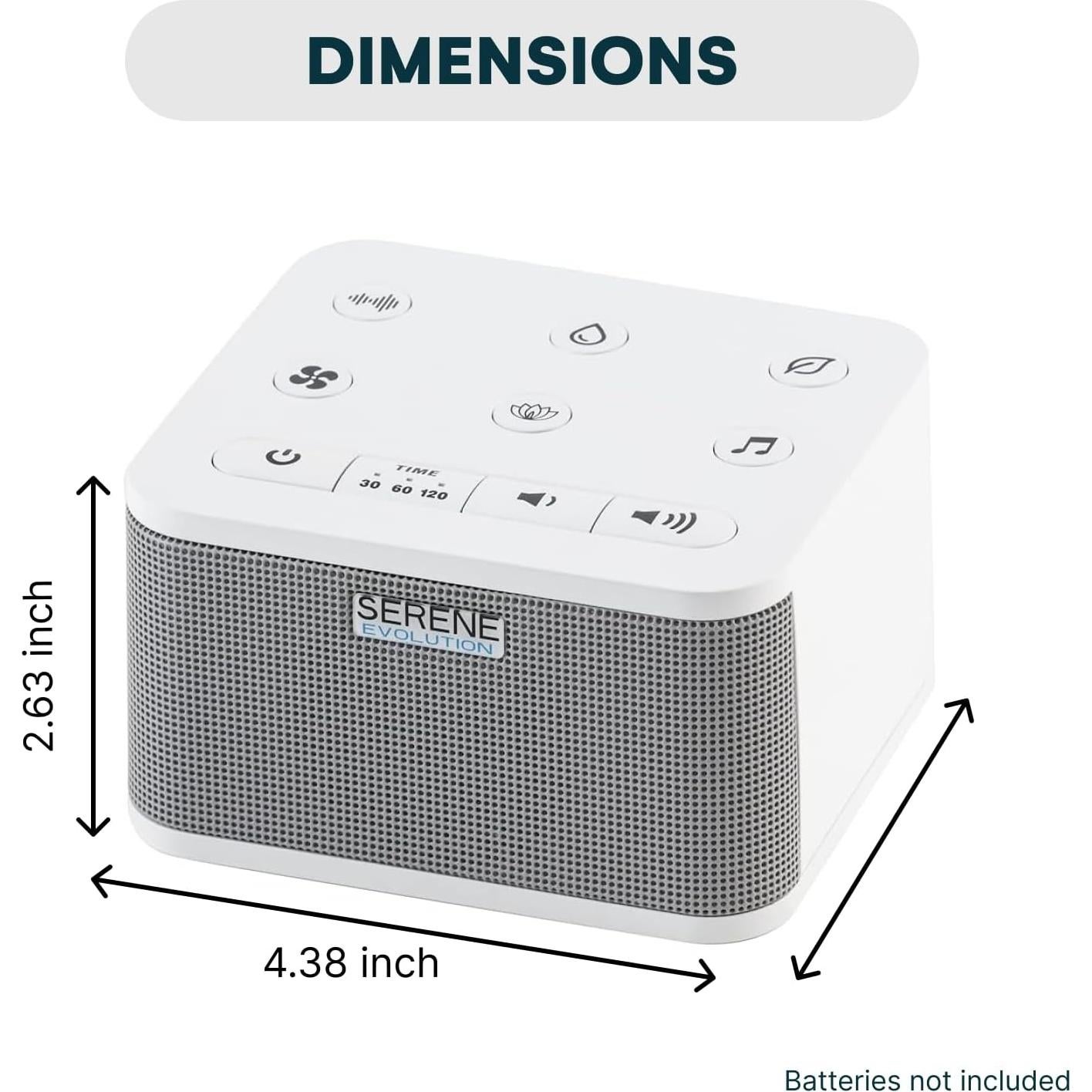 Máquina de Ruido Blanco Serene Evolution 30 Sonidos - Marrón