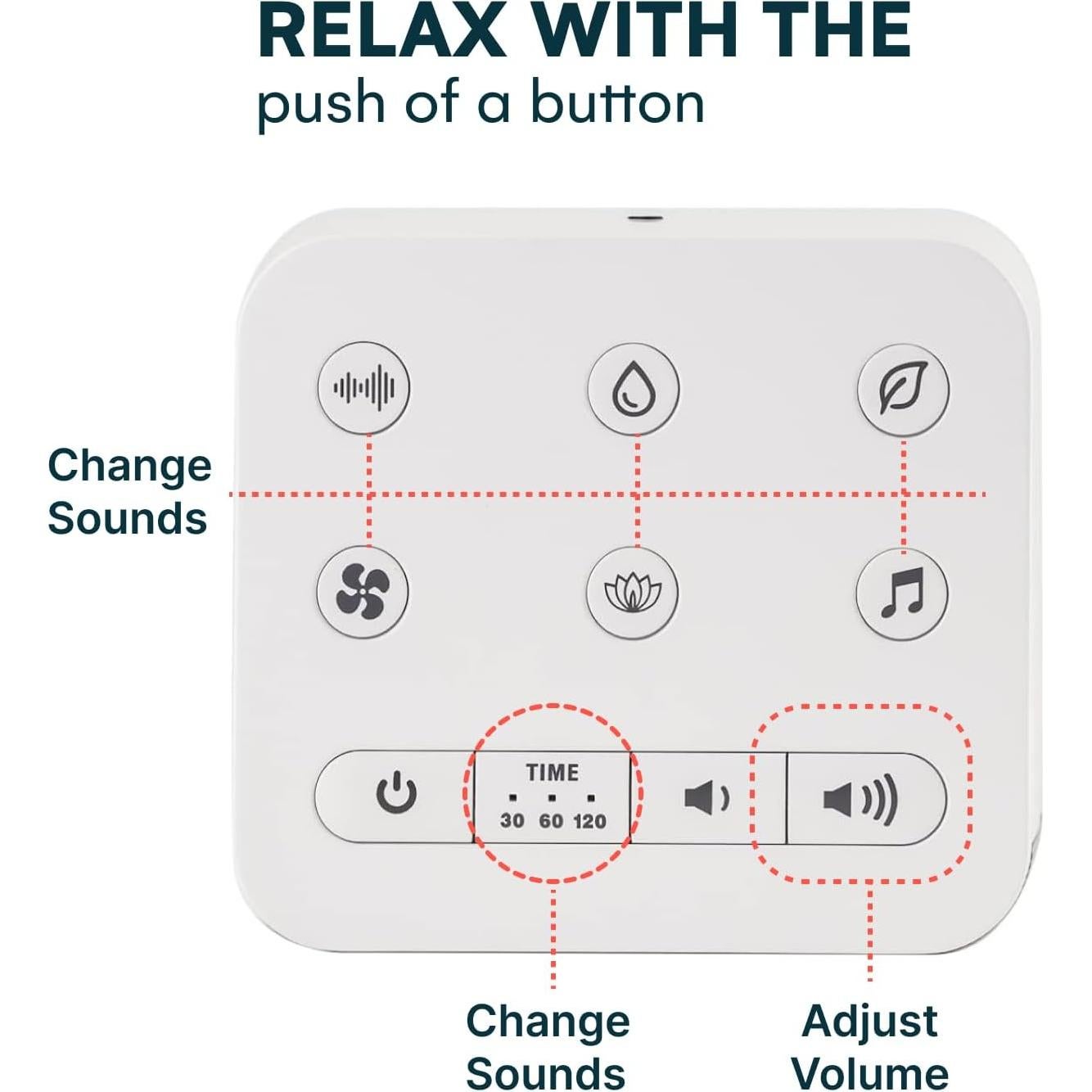Máquina de Ruido Blanco Serene Evolution 30 Sonidos - Marrón