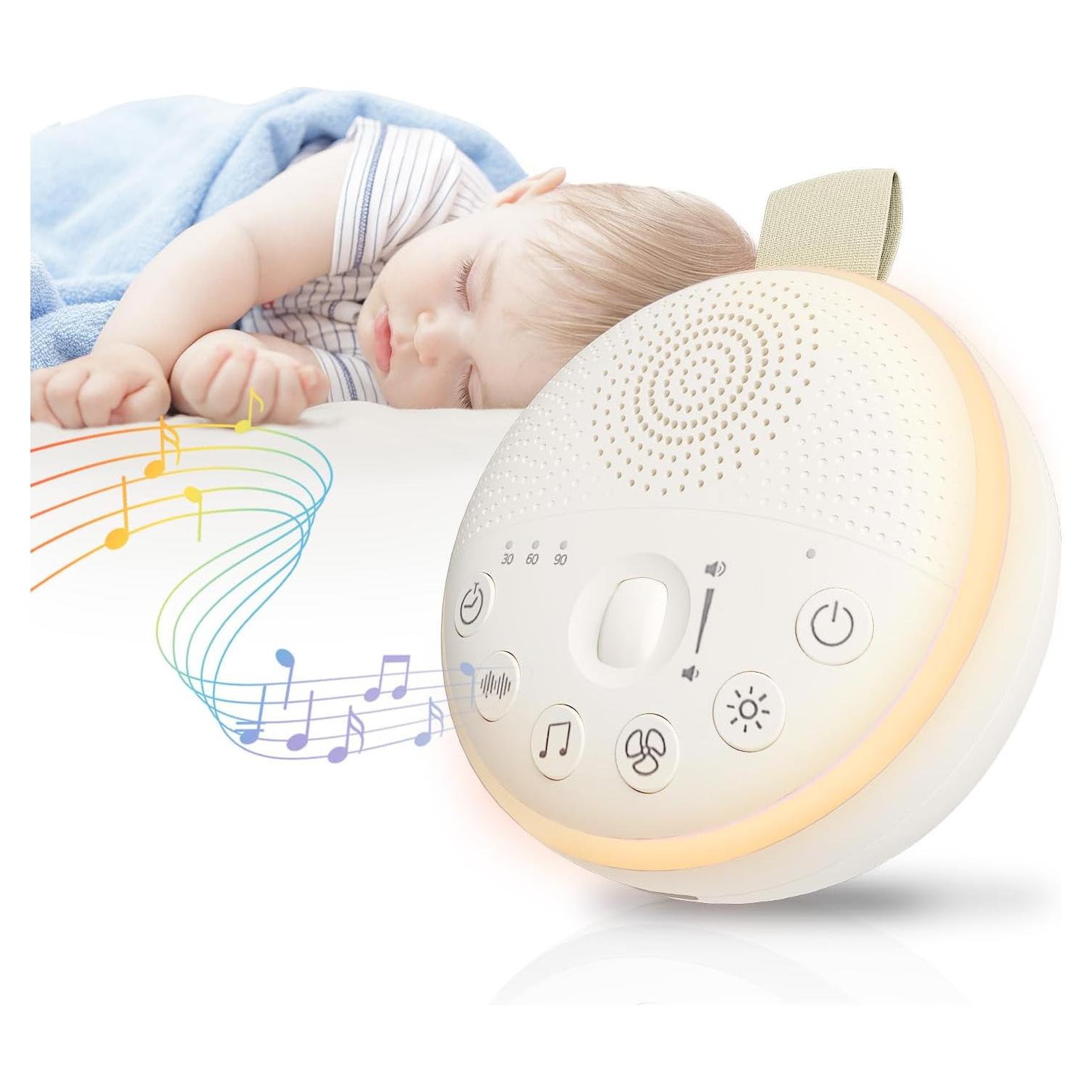 Máquina de Ruido Blanco HuBDIC HubiCare con 21 Sonidos