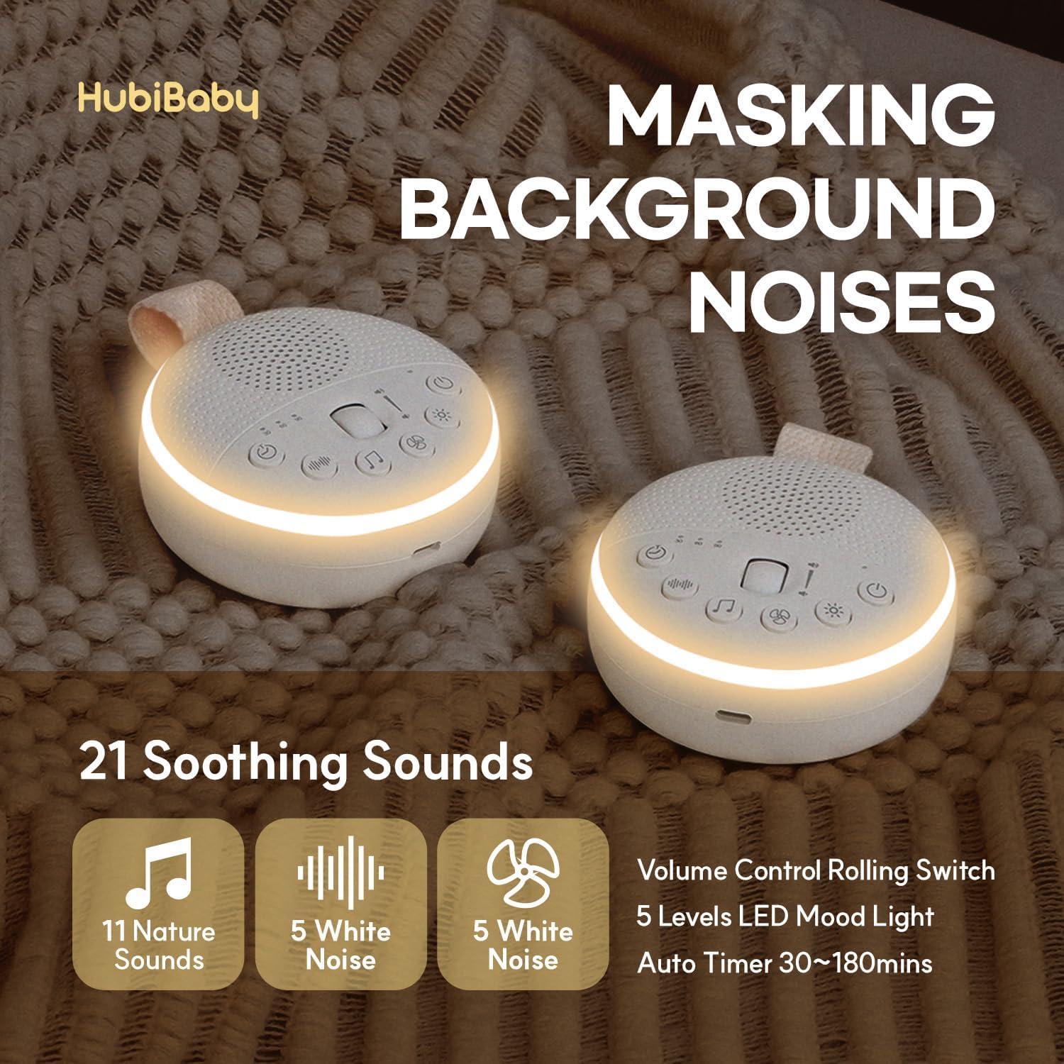 Máquina de Ruido Blanco HuBDIC HubiCare con 21 Sonidos