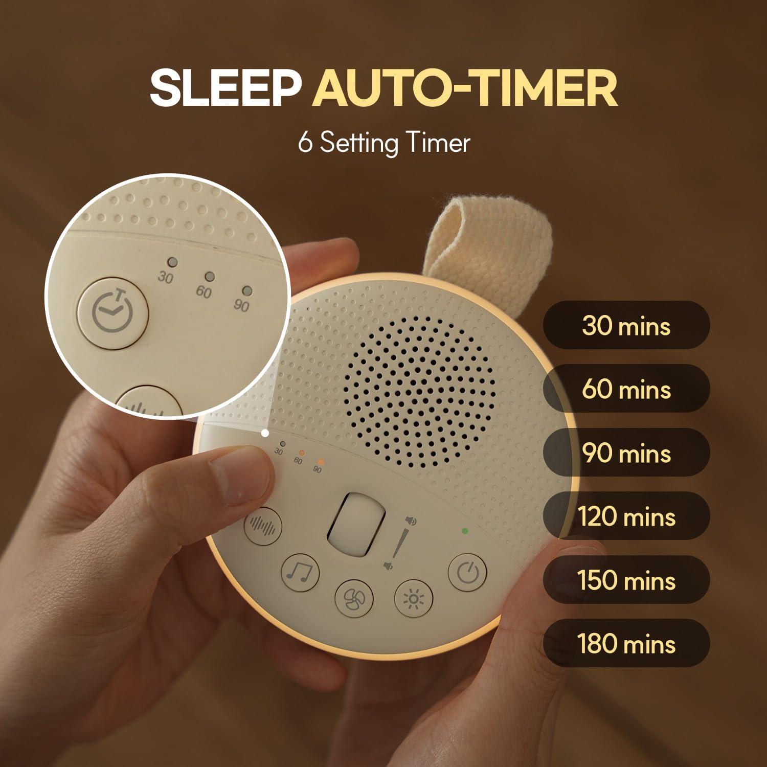 Máquina de Ruido Blanco HuBDIC HubiCare con 21 Sonidos