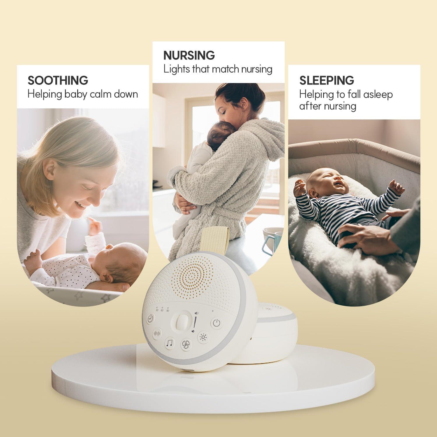 Máquina de Ruido Blanco HuBDIC HubiCare con 21 Sonidos