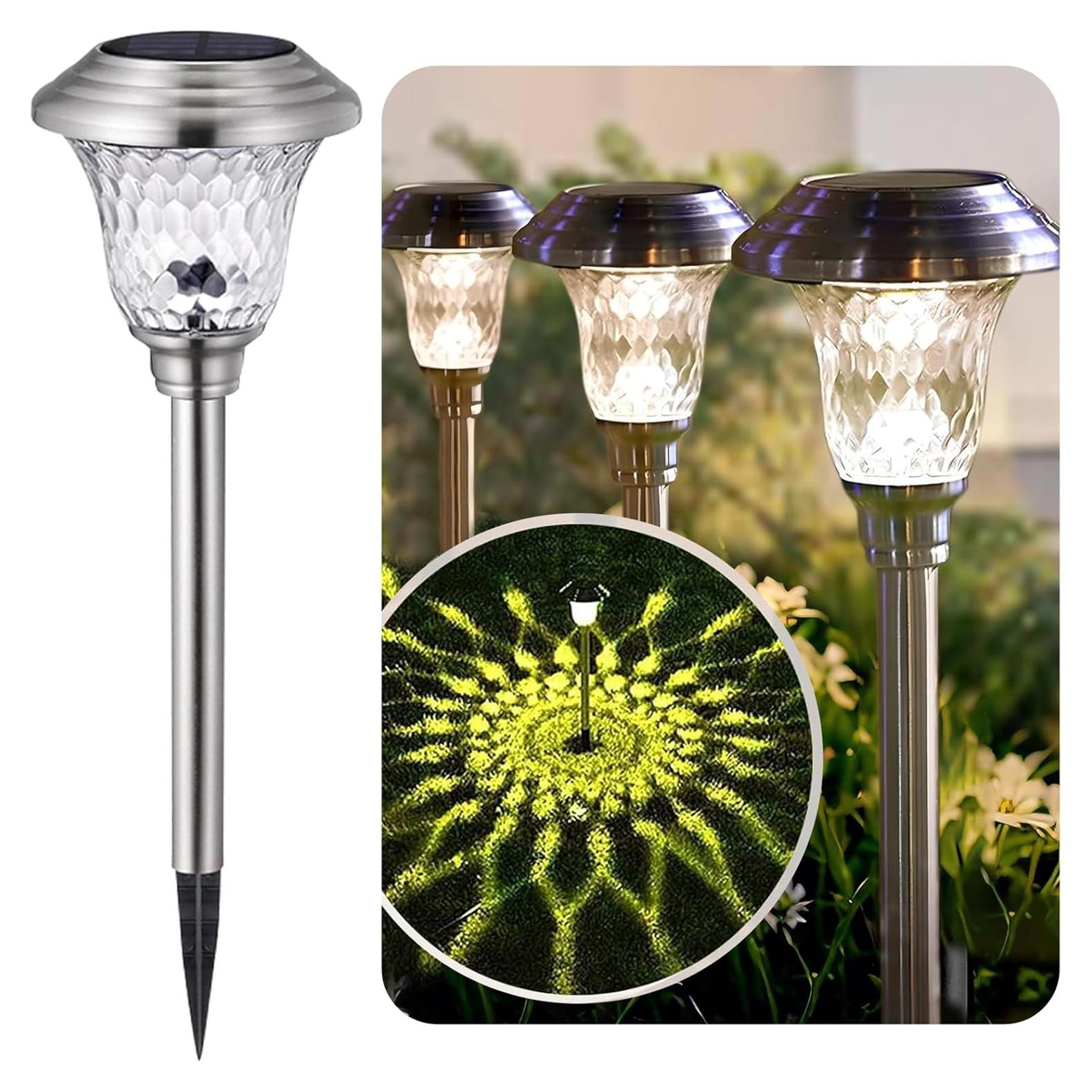 Luces Solares BEAU JARDIN 8 Piezas Jardín Exterior LED