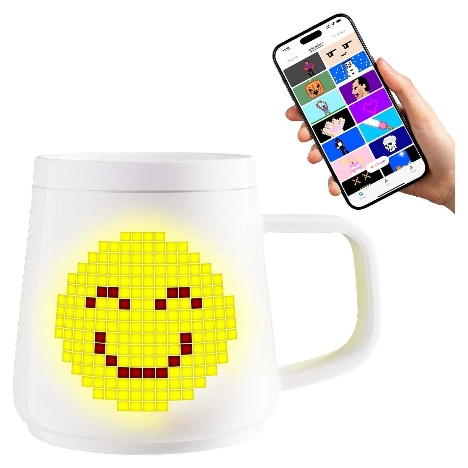 Taza Inteligente PixelMug P1 con Pantalla LED y Control App