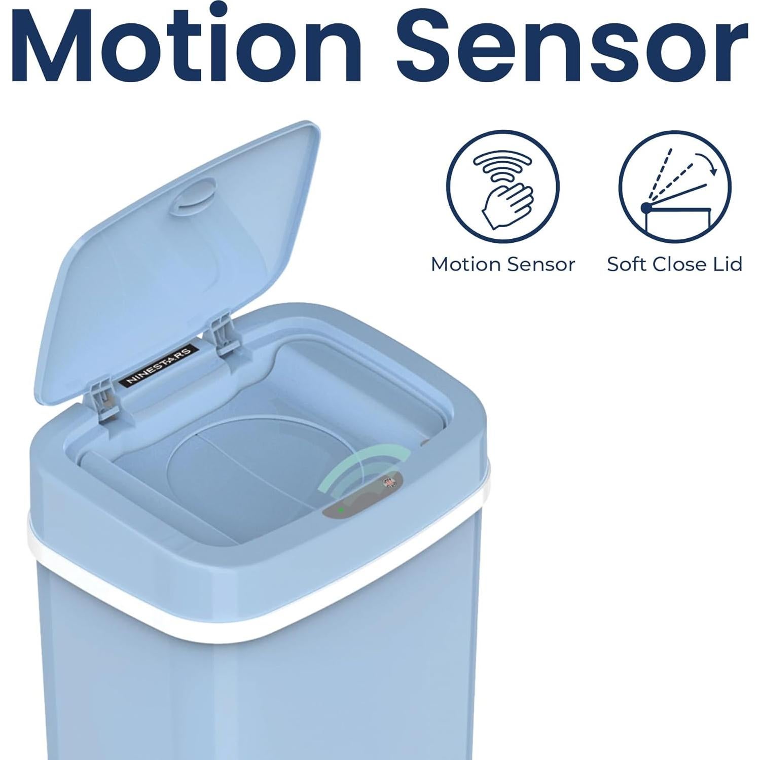 Basurero Automático Ninestars NPT-16-1BL 16L con Sensor Azul