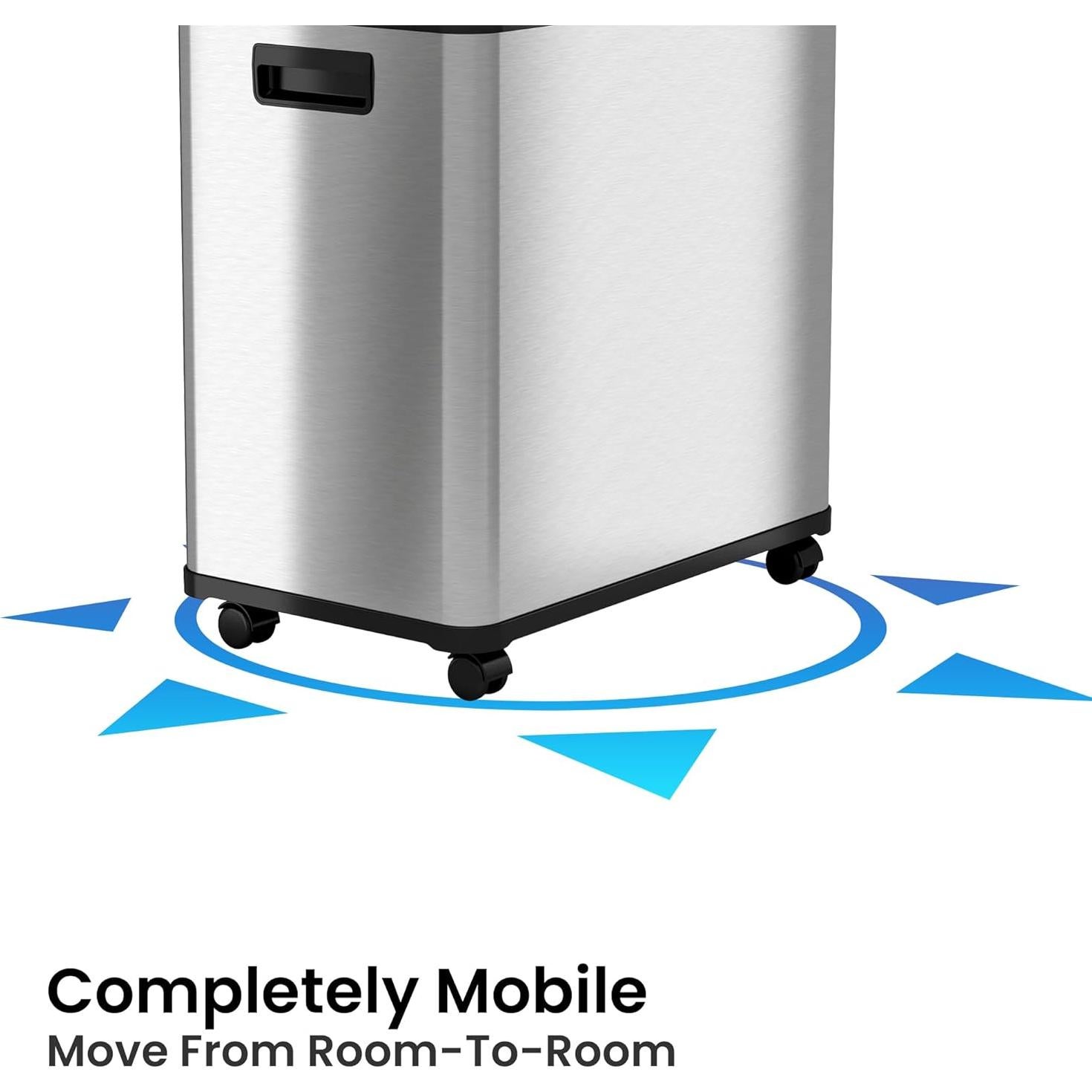 Basurero Automático iTouchless 16 Galones Doble Compartimento