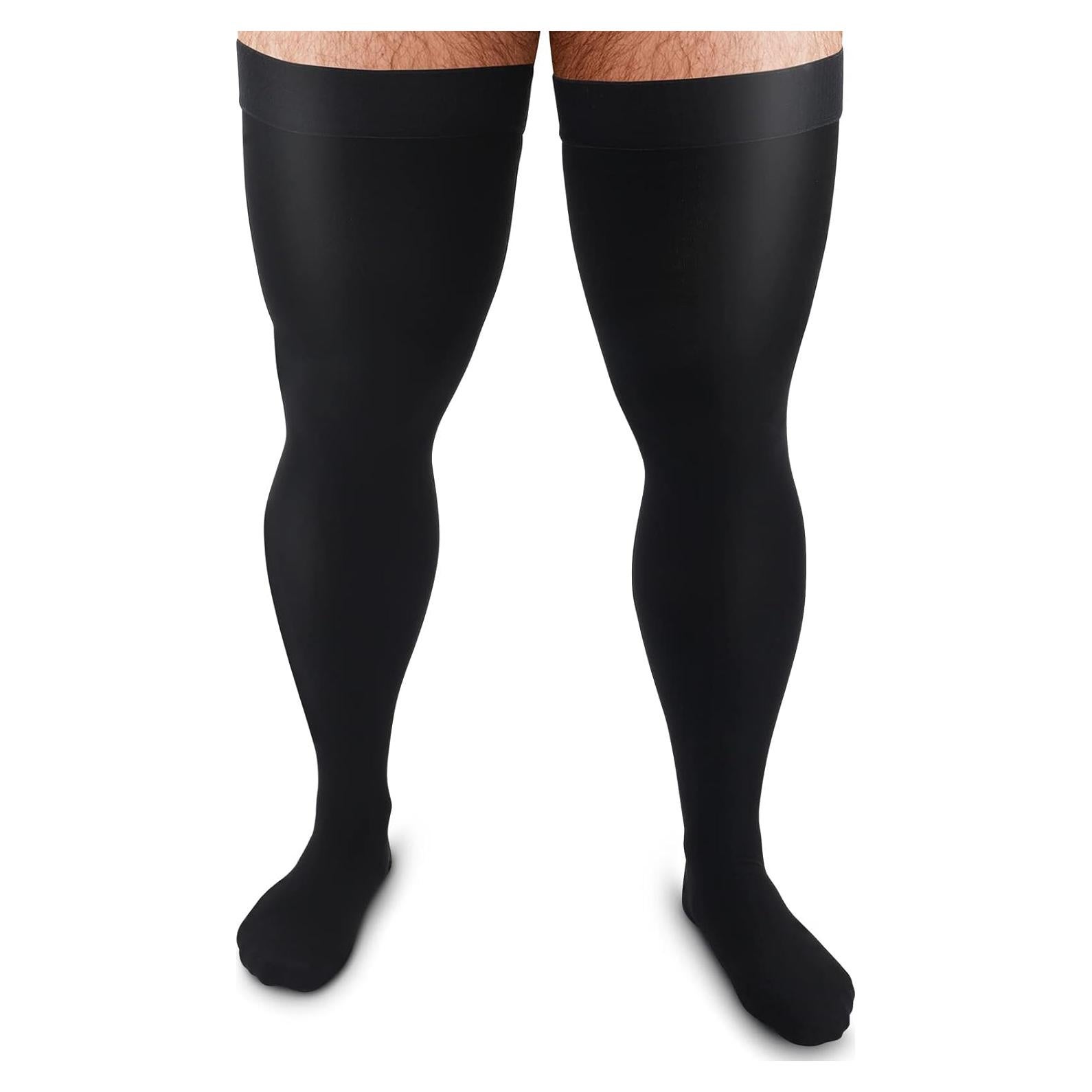 Calcetines de Compresión hasta el Muslo Zhanmai 20-30 mmHg Negros