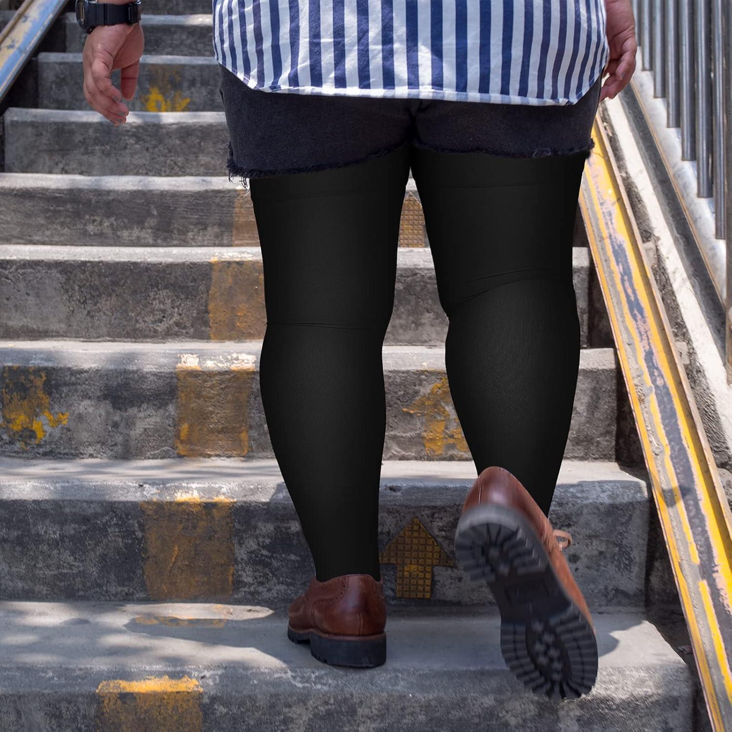 Calcetines de Compresión hasta el Muslo Zhanmai 20-30 mmHg Negros