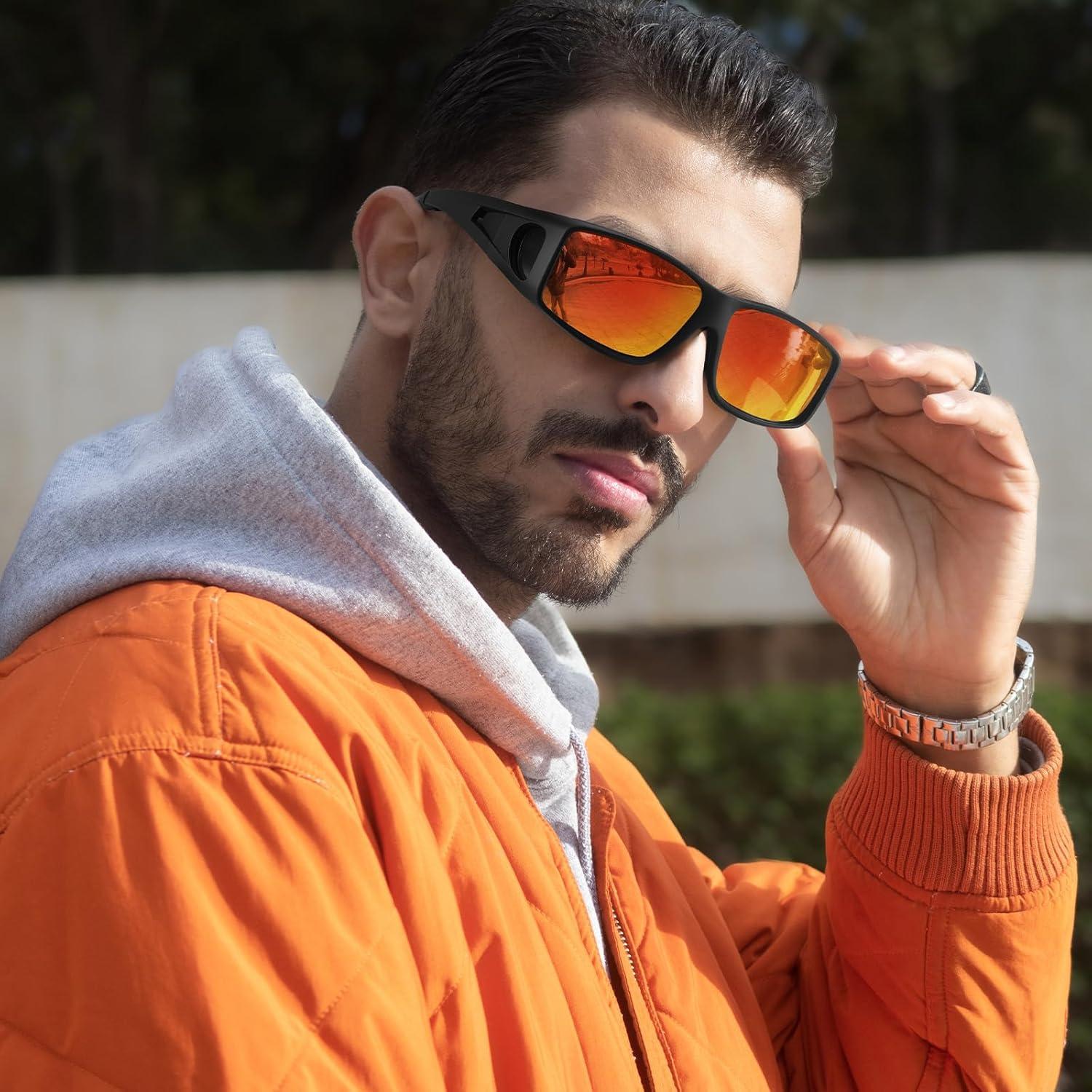 Gafas de sol polarizadas TJUTR UV400 para hombres y mujeres