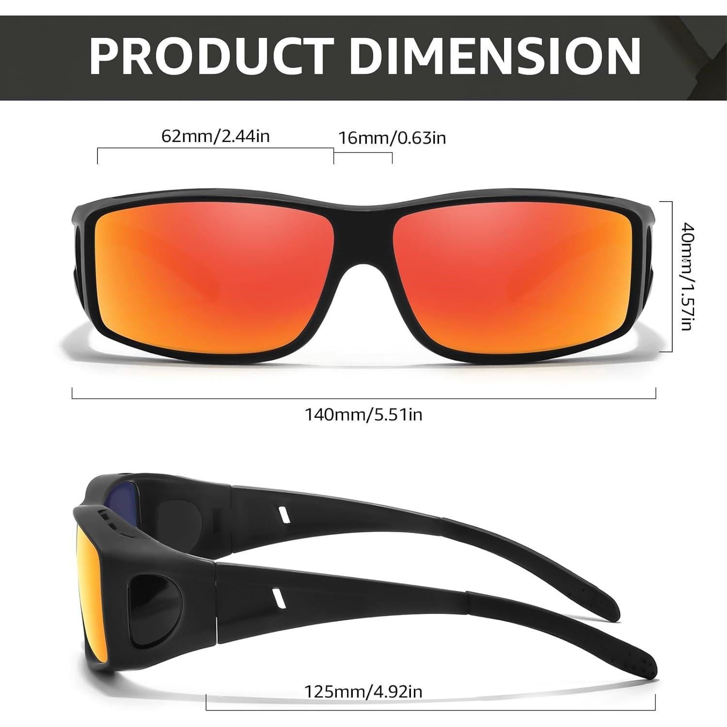 Gafas de sol polarizadas TJUTR UV400 para hombres y mujeres