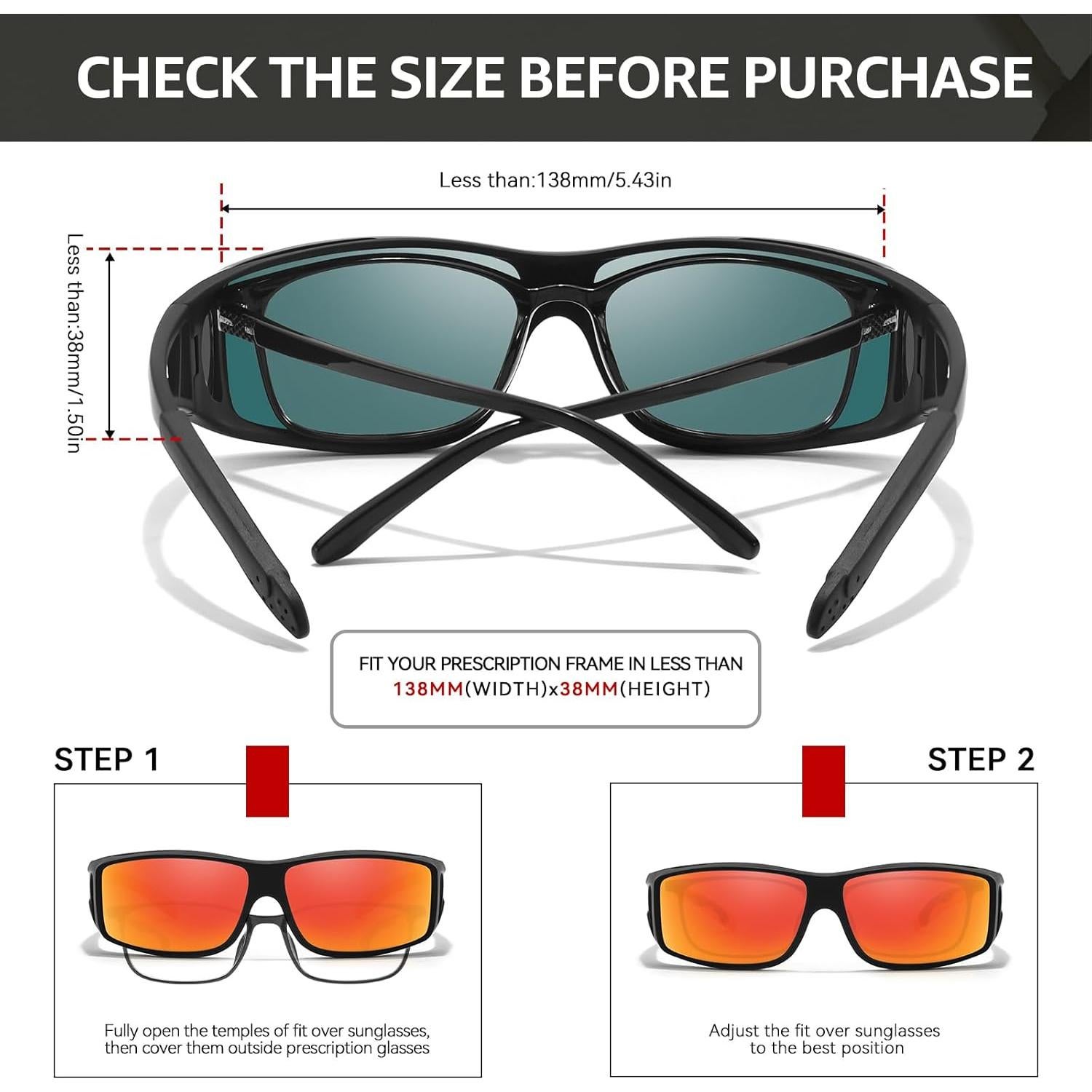 Gafas de sol polarizadas TJUTR UV400 para hombres y mujeres