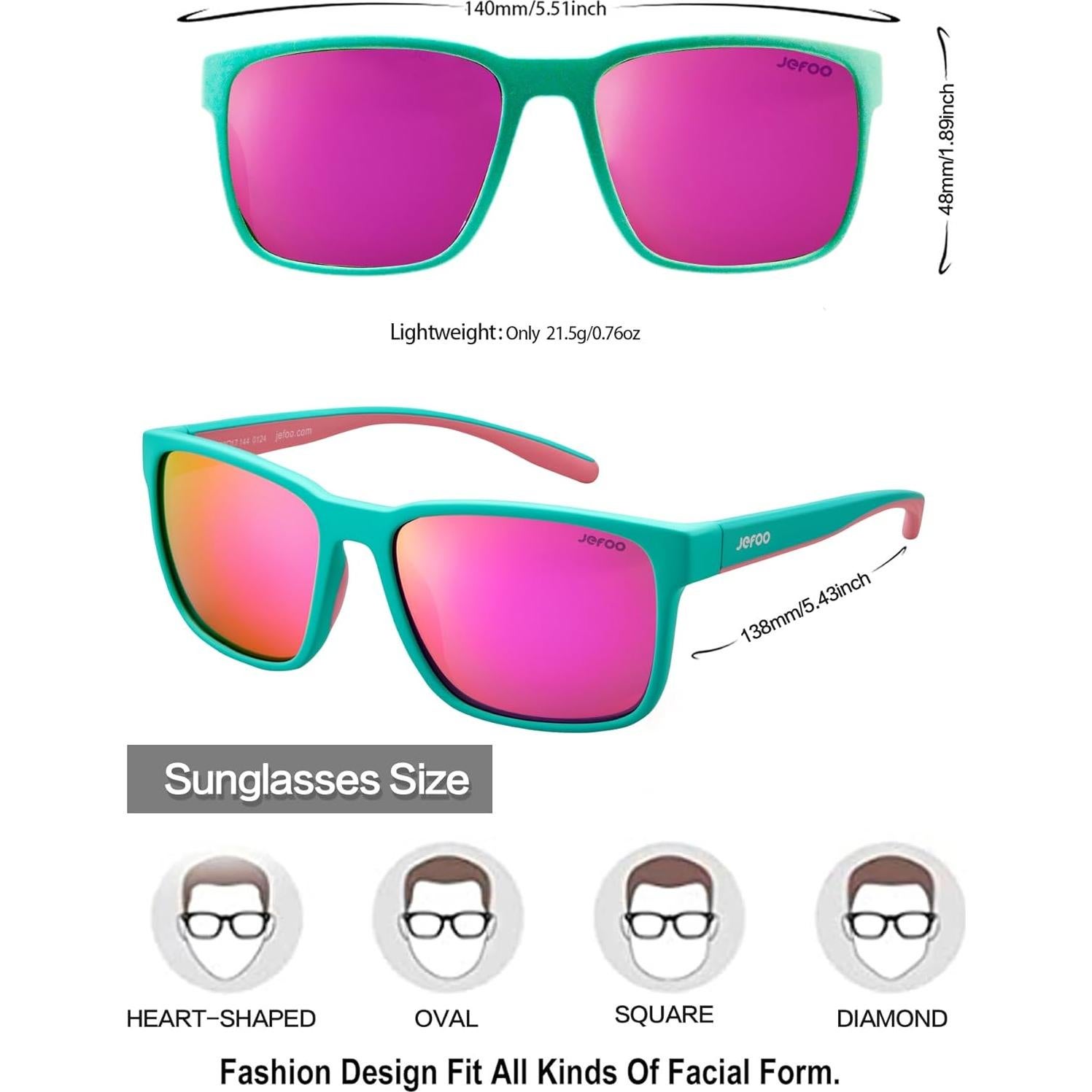 Gafas de Sol Polarizadas Jefoo UV400 para Hombres y Mujeres