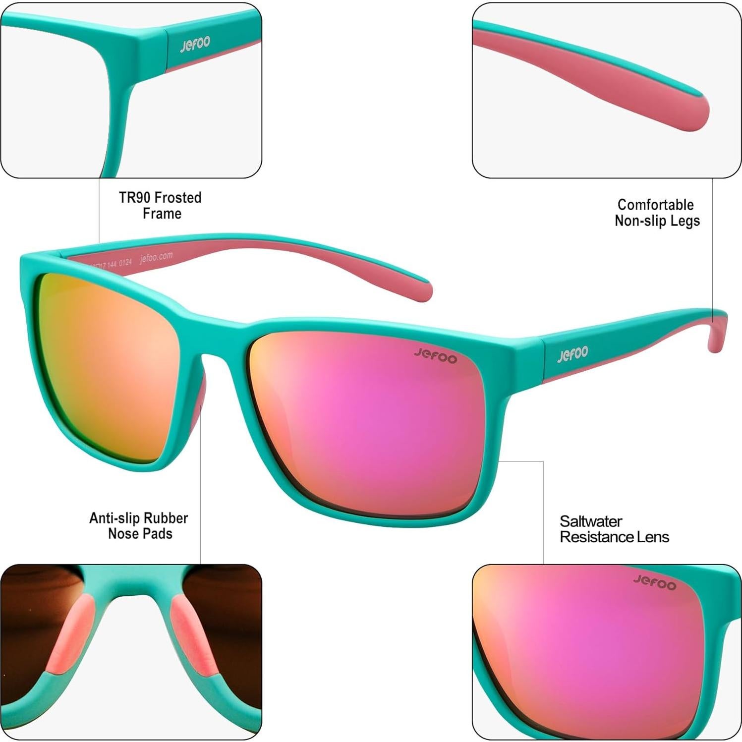 Gafas de Sol Polarizadas Jefoo UV400 para Hombres y Mujeres