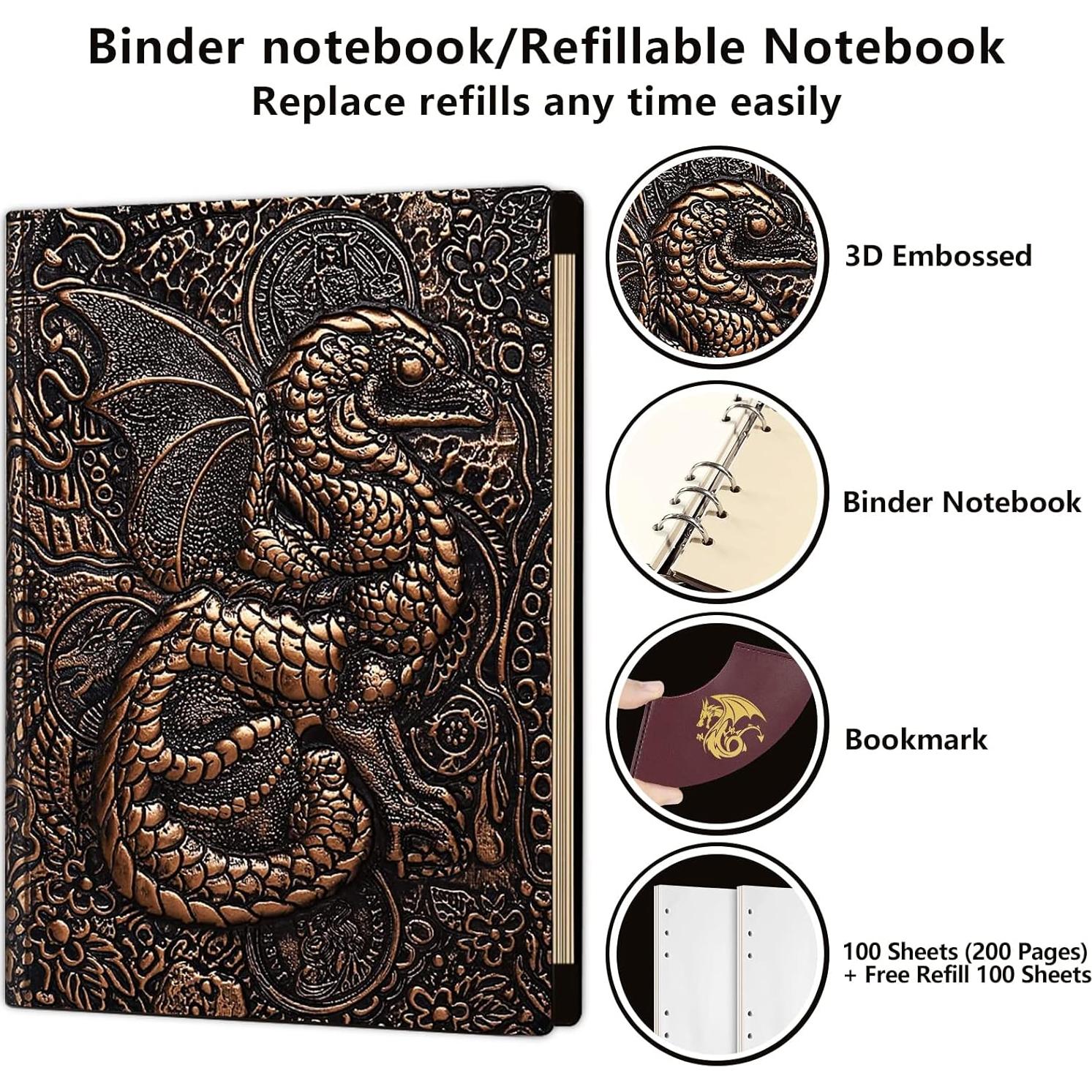 Cuaderno DND Ancient Deer 400 Páginas Cuero Sintético