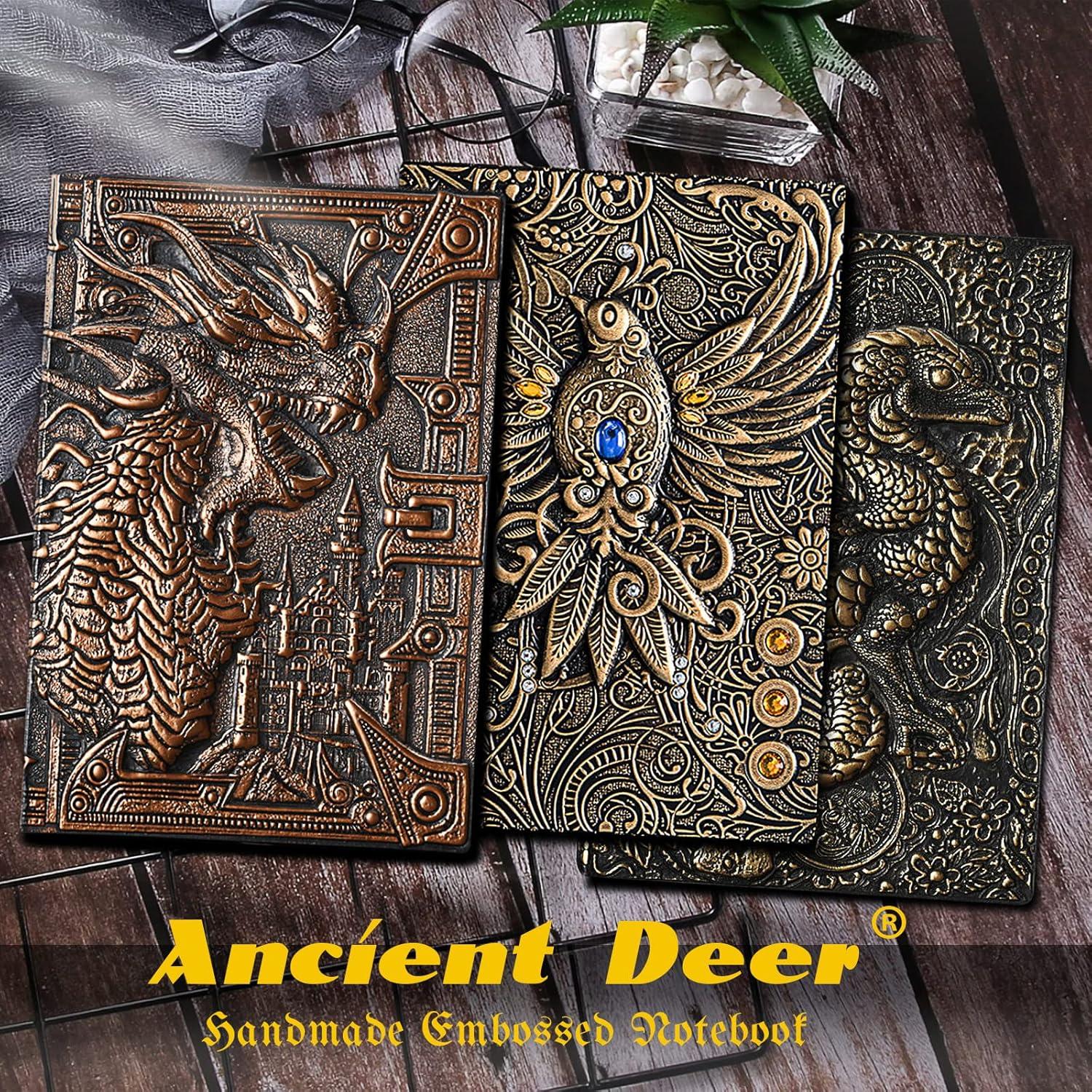 Cuaderno DND Ancient Deer 400 Páginas Cuero Sintético