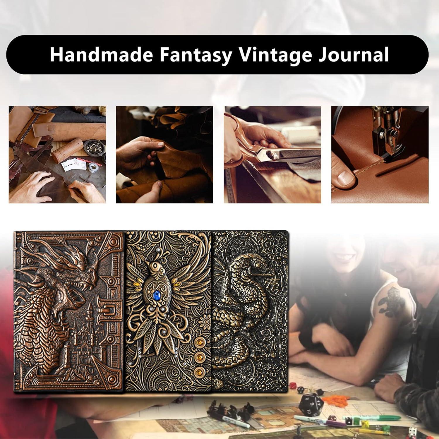 Cuaderno DND Ancient Deer 400 Páginas Cuero Sintético