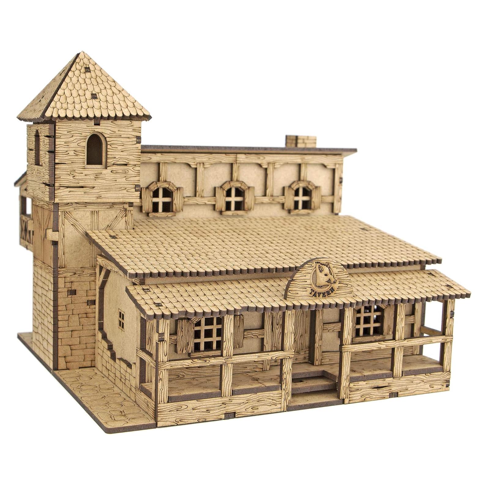 Terreno de Taberna TowerRex DND 28mm - Miniatura para Juegos