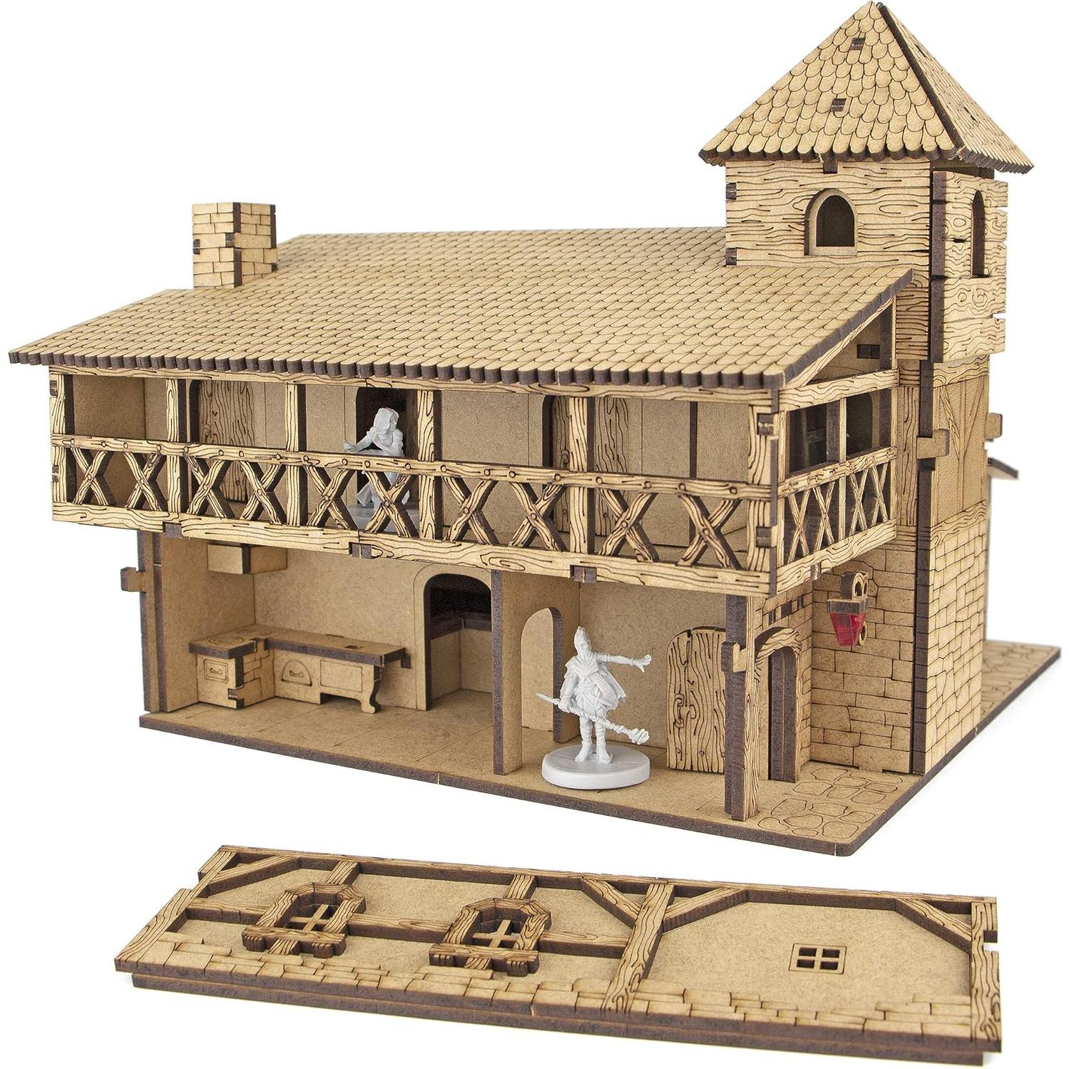 Terreno de Taberna TowerRex DND 28mm - Miniatura para Juegos