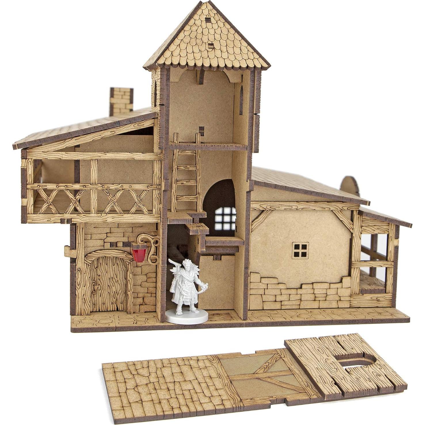 Terreno de Taberna TowerRex DND 28mm - Miniatura para Juegos