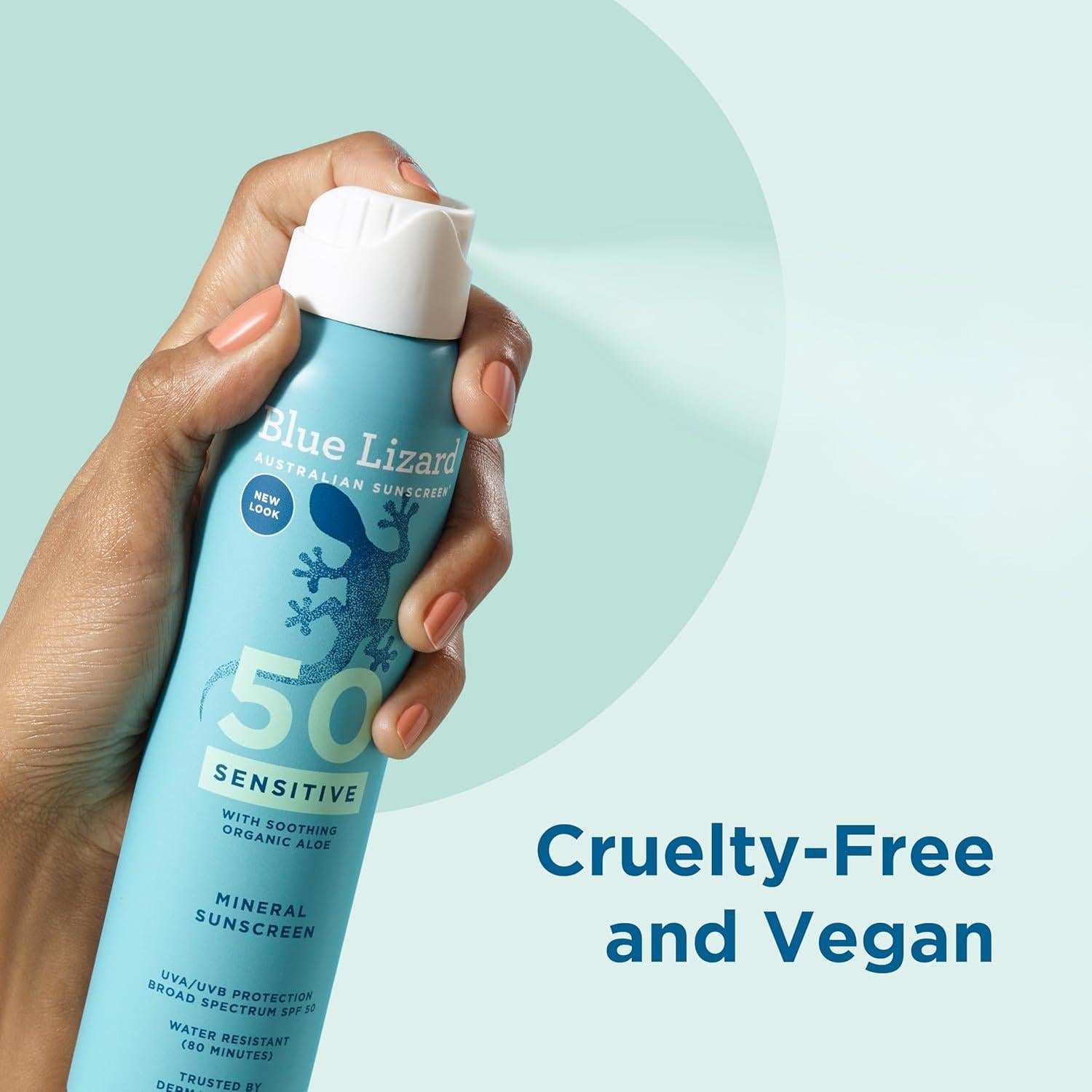 Spray Solar Mineral SPF 50 Blue Lizard 148 ml Piel Sensible