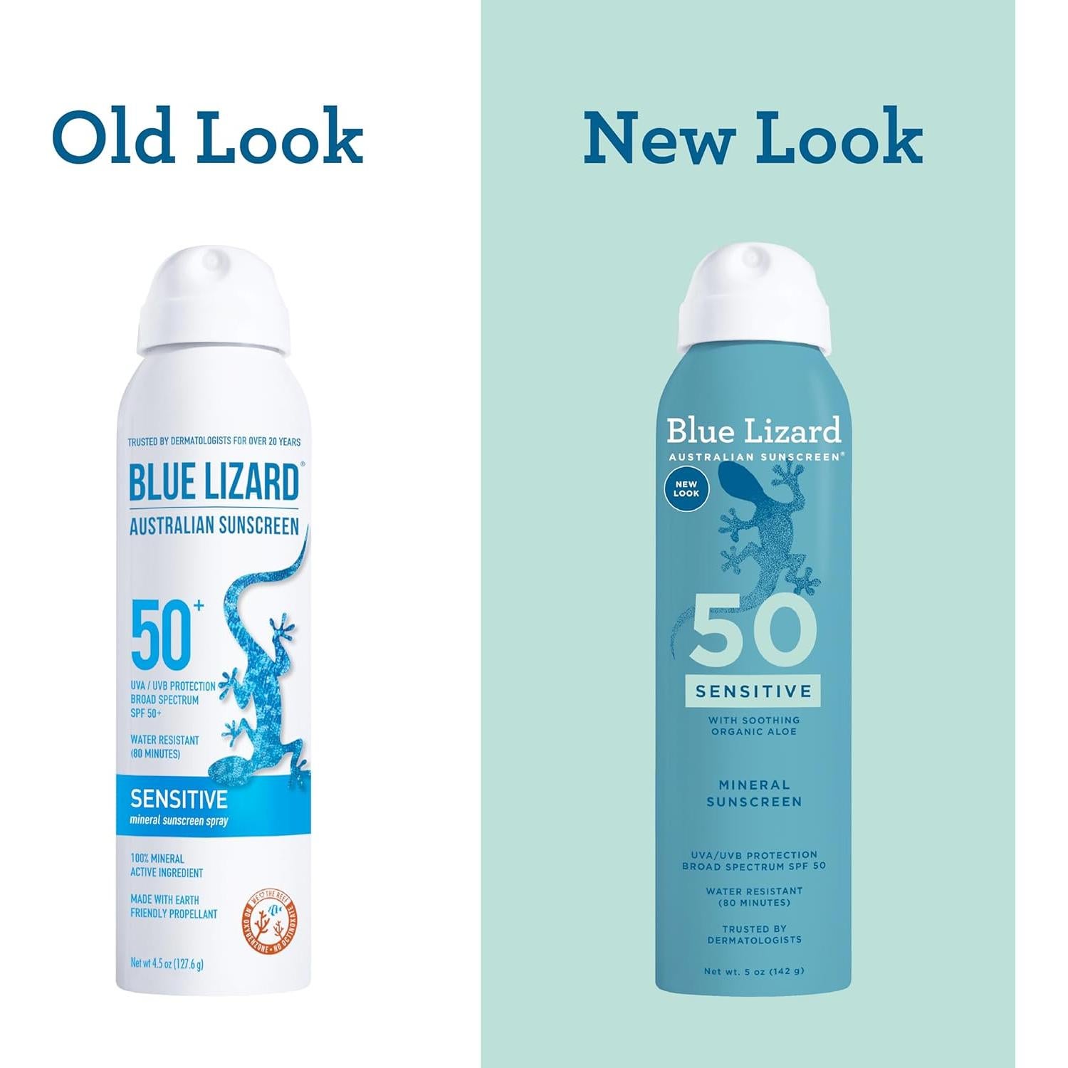 Spray Solar Mineral SPF 50 Blue Lizard 148 ml Piel Sensible