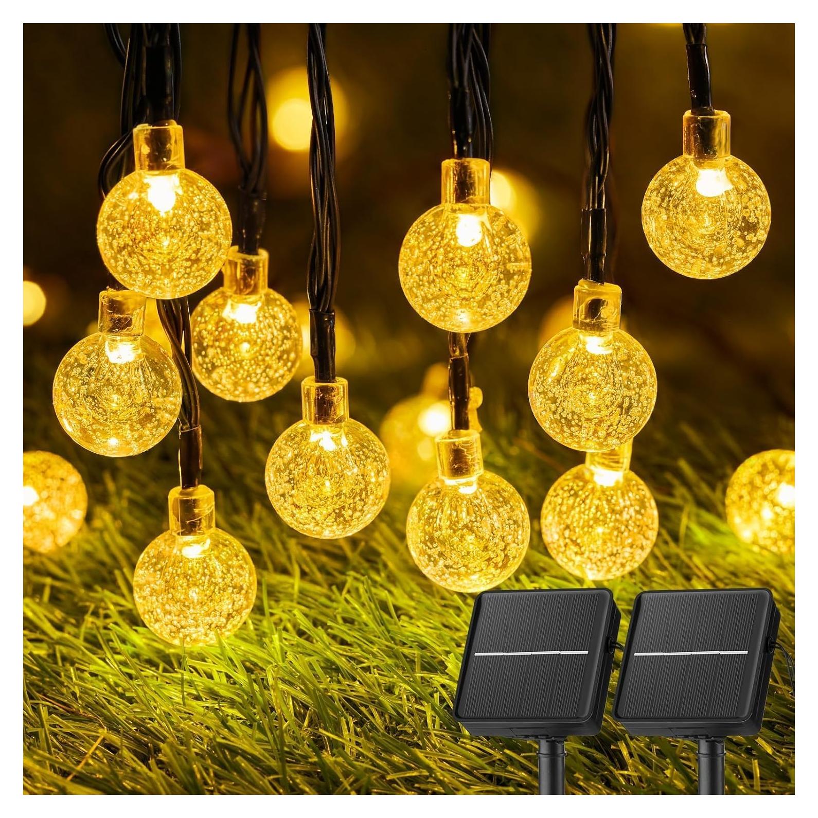 Luces de Cadena Solares Brightown 120 LED 21.9 m Impermeables