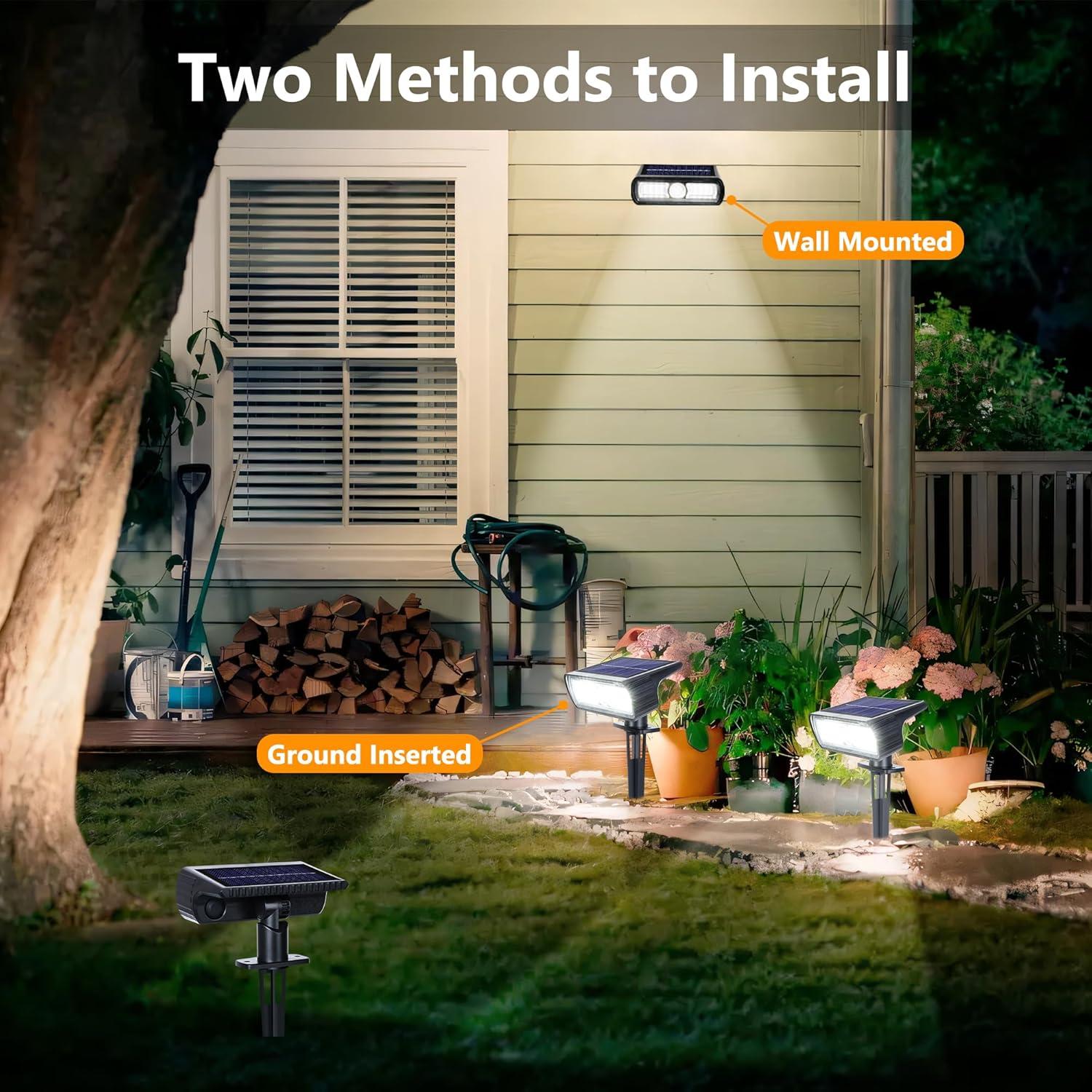 Luces Solares Toodour 4 Pzas, Impermeables para Jardín