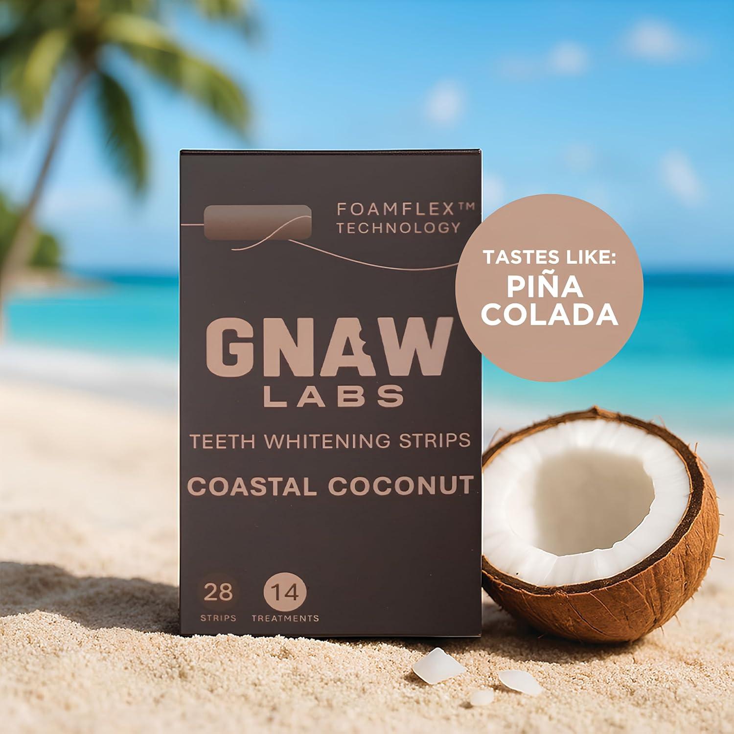 Tiras Blanqueadoras de Dientes GNAW LABS - 14 Tratamientos con Peróxido