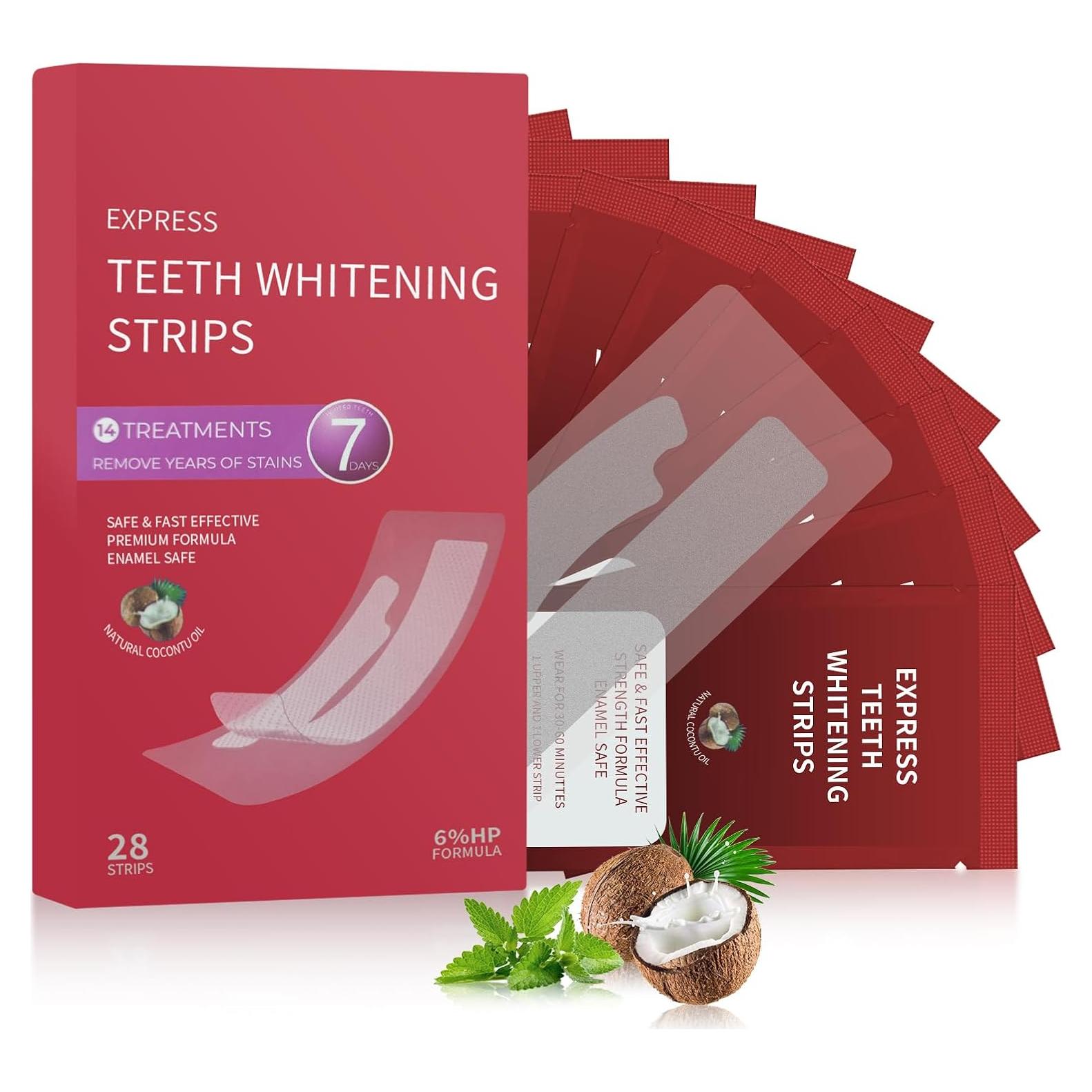 Tiras Blanqueadoras de Dientes Lanlwos 28 Unidades Sensibles