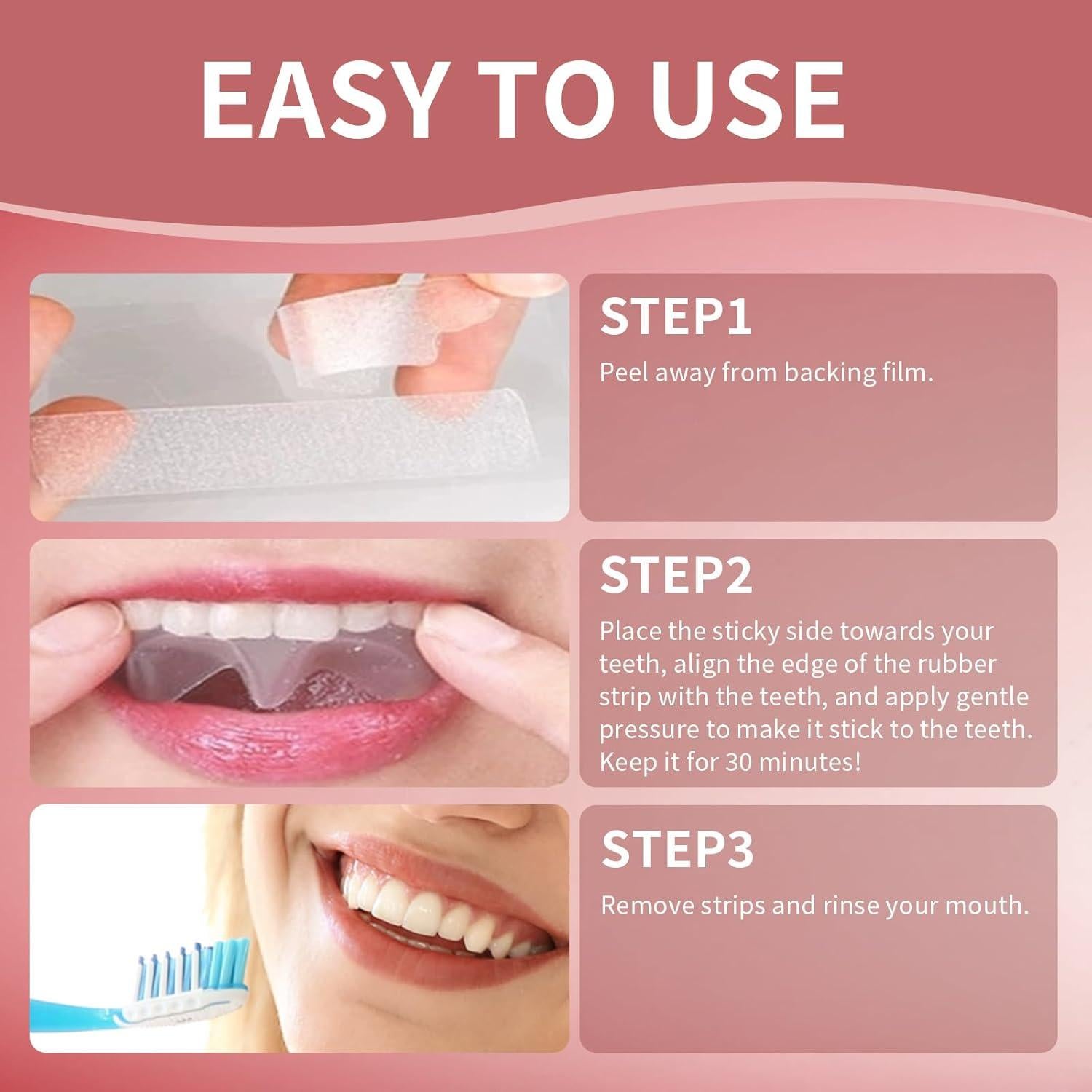 Tiras Blanqueadoras de Dientes Lanlwos 28 Unidades Sensibles