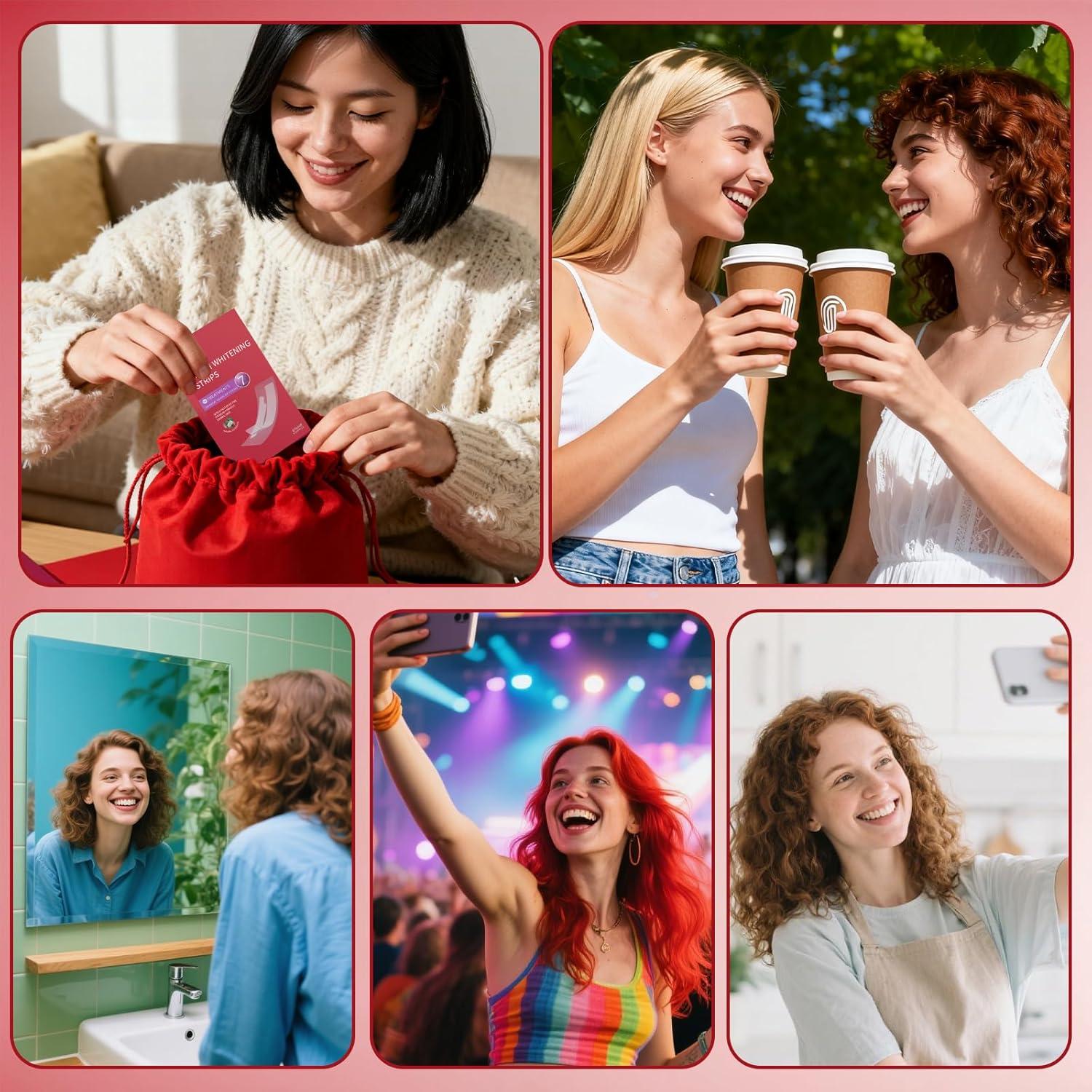 Tiras Blanqueadoras de Dientes Lanlwos 28 Unidades Sensibles