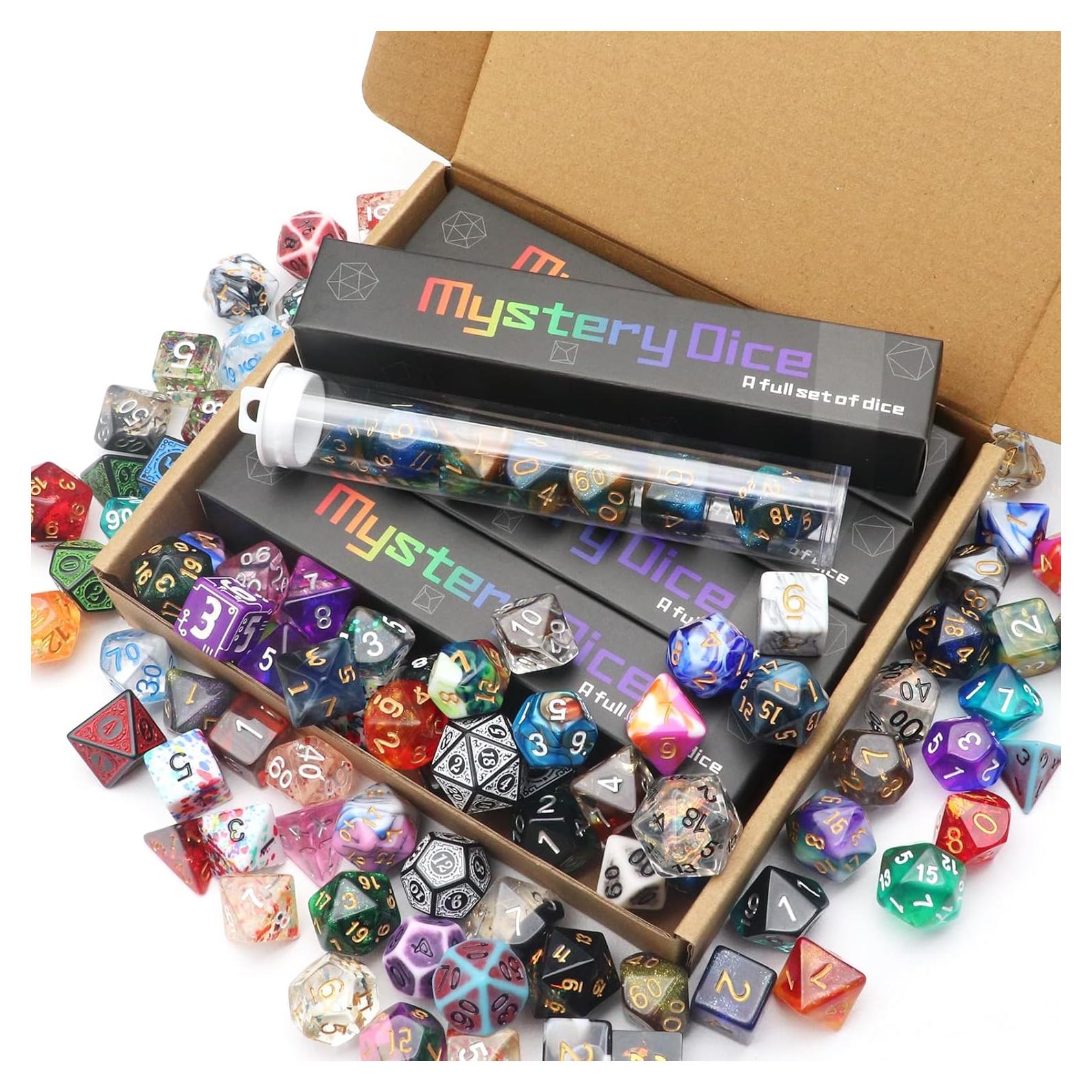 Conjunto de Dados Poliedricos Haxtec - 5 Sets Aleatorios D&D