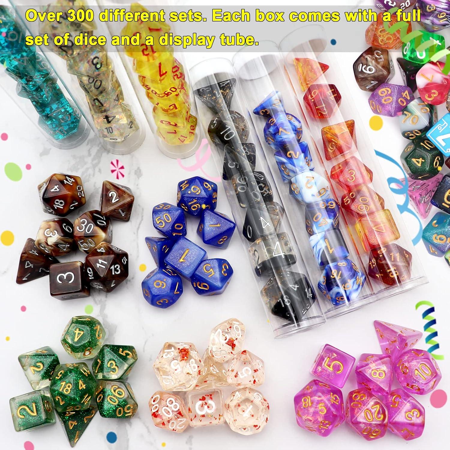 Conjunto de Dados Poliedricos Haxtec - 5 Sets Aleatorios D&D