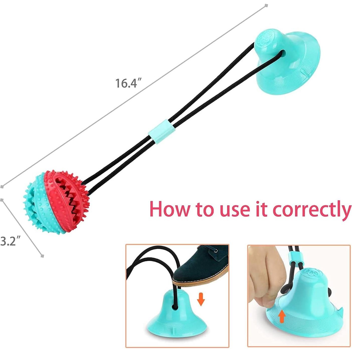 Juguete para Perros BISITE Masticar y Rompecabezas Azul