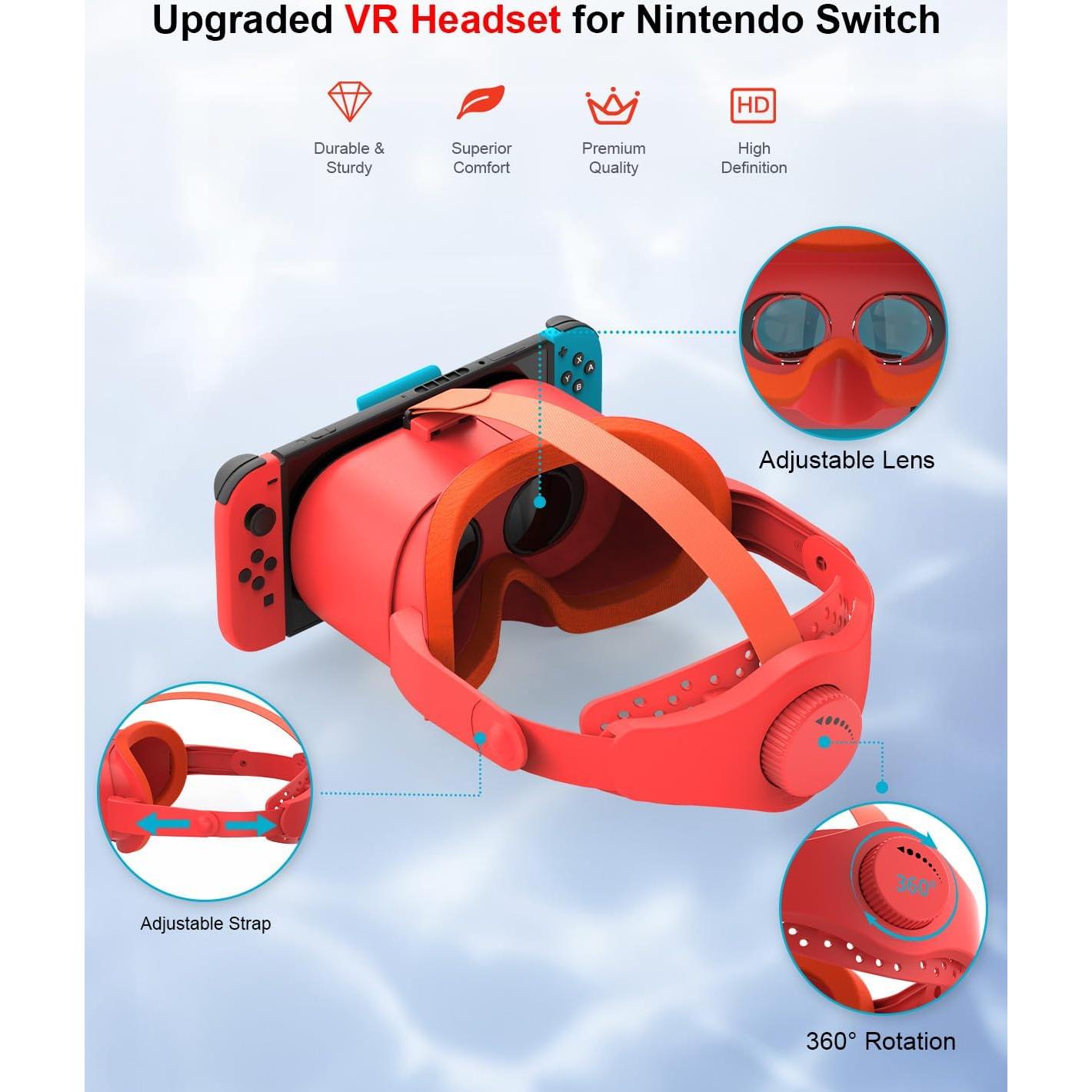 Auriculares VR Nintendo Switch y OLED STARTRC con lente ajustable