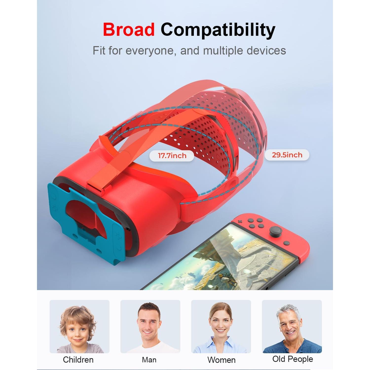 Auriculares VR Nintendo Switch y OLED STARTRC con lente ajustable