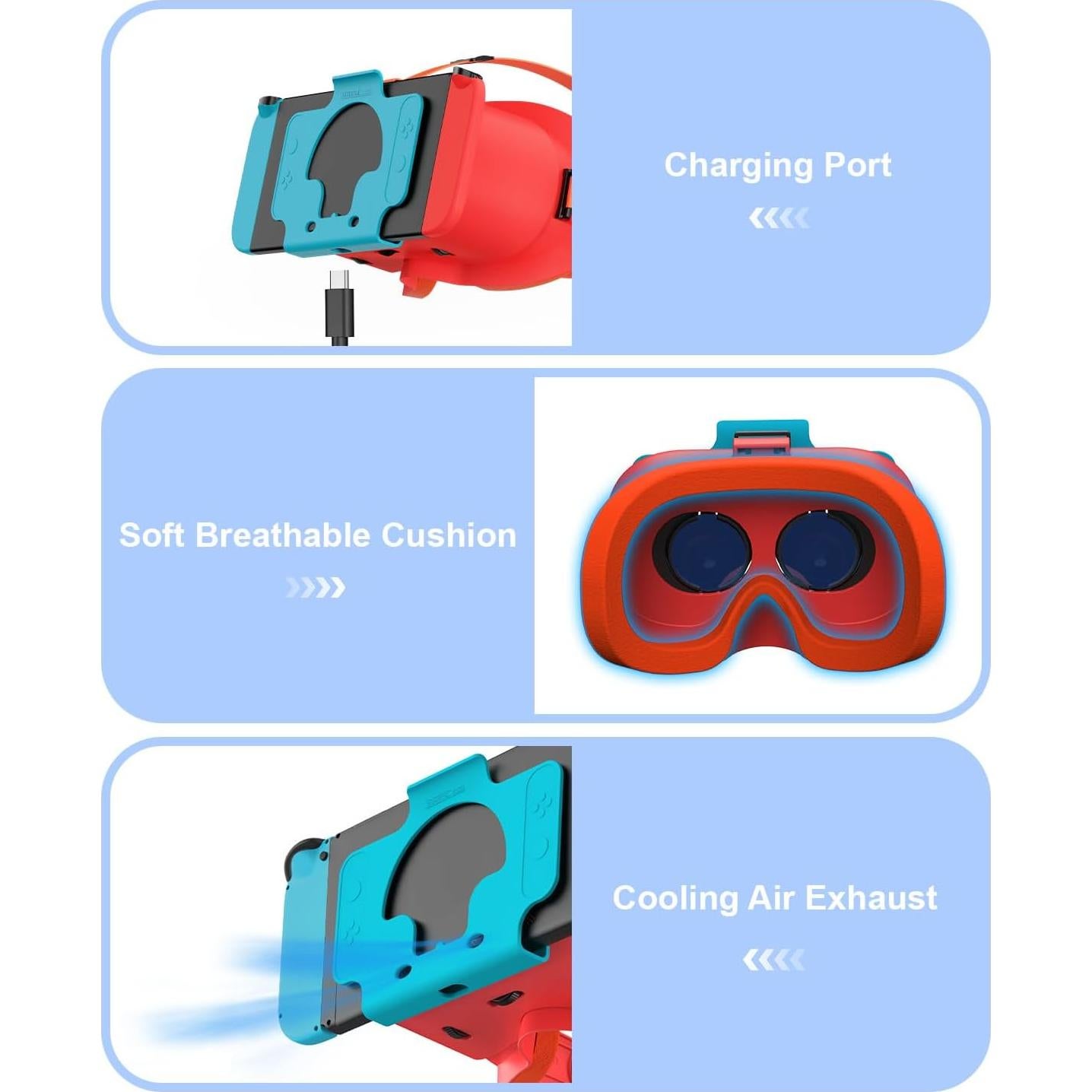 Auriculares VR Nintendo Switch y OLED STARTRC con lente ajustable