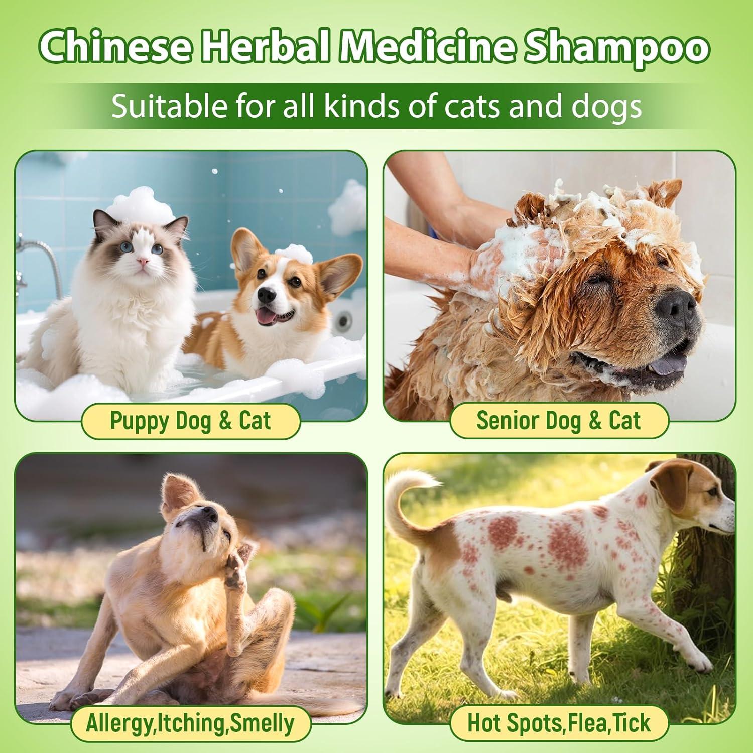 Champú y Acondicionador Hipoalergénico para Perros y Gatos 560g