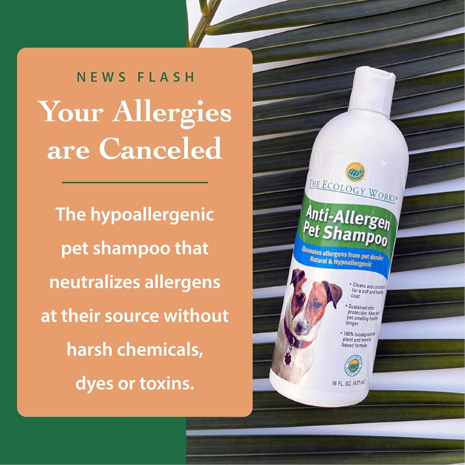 Champú Anti-Alergénico The Ecology Works 453.6 g para Mascotas