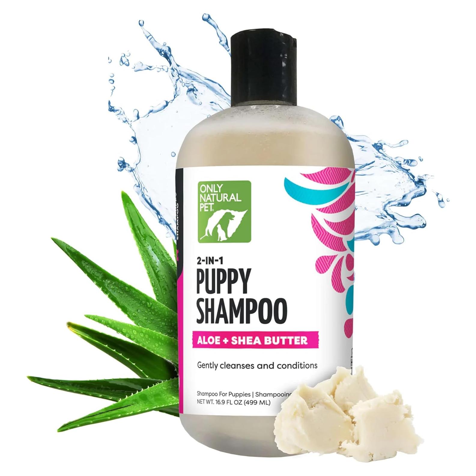 Champú 2-en-1 para Cachorros Only Natural Pet con Aloe y Karité - 478 ml