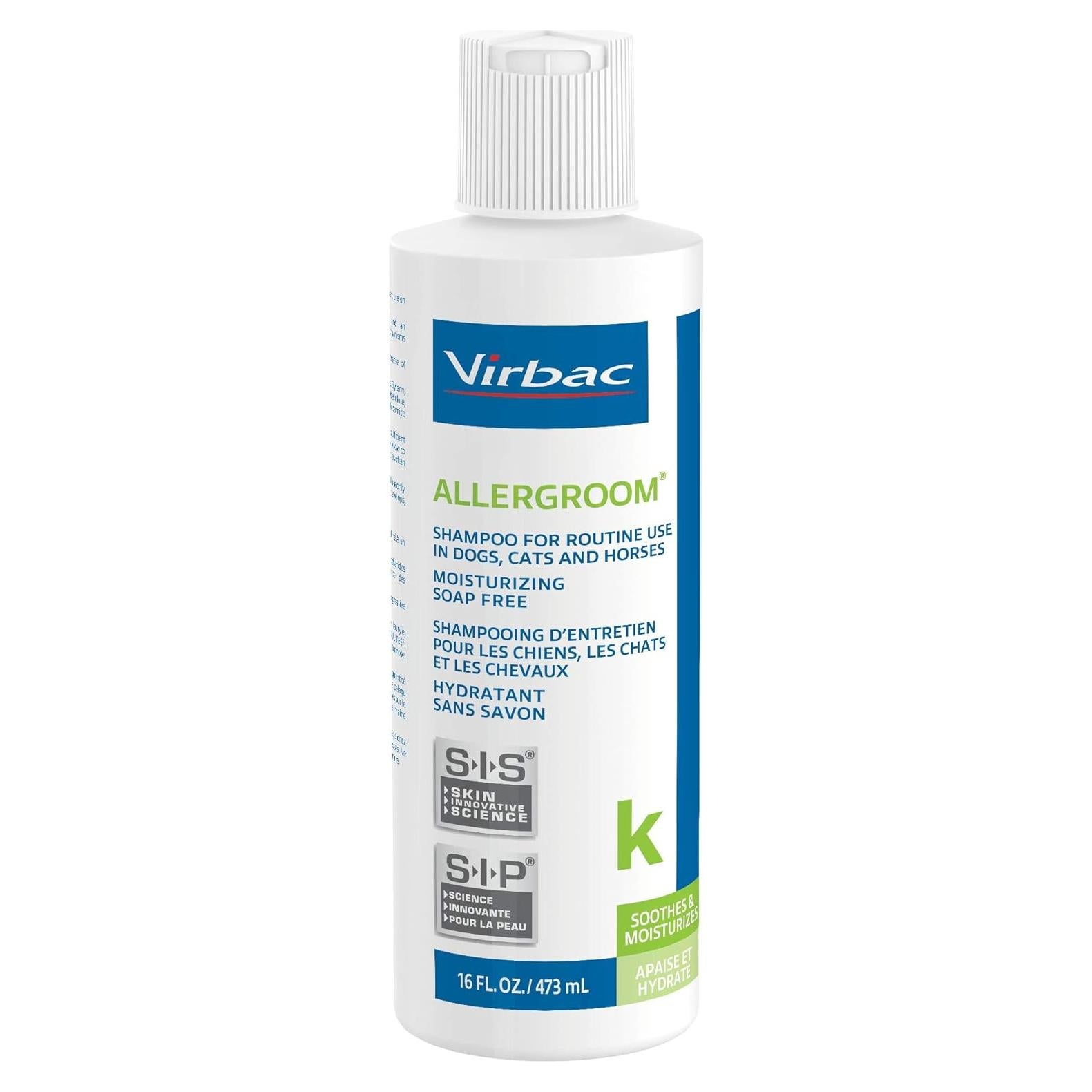 Champú para mascotas Virbac Allergroom 473 ml - Piel normal o seca
