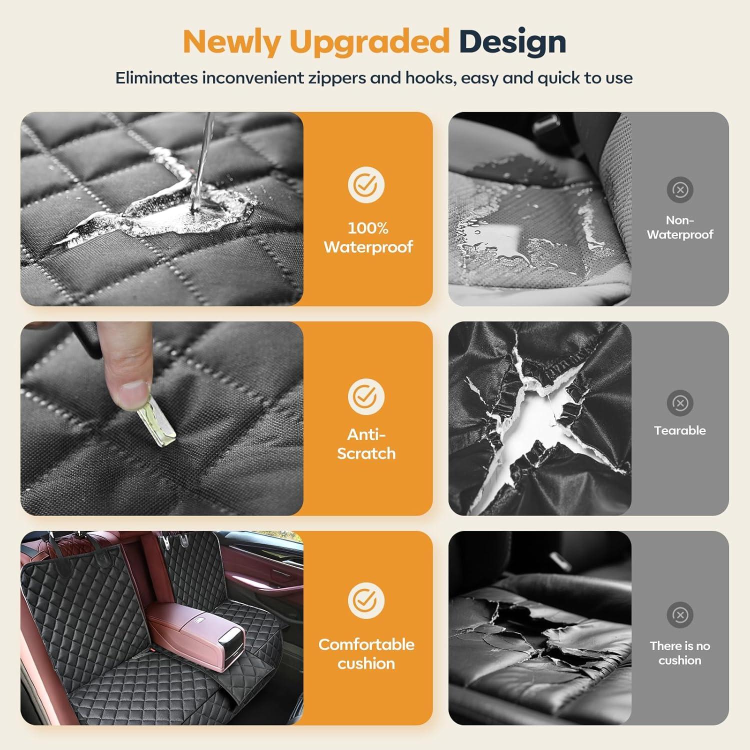 Funda de Asiento para Perros Eamefia Universal Impermeable