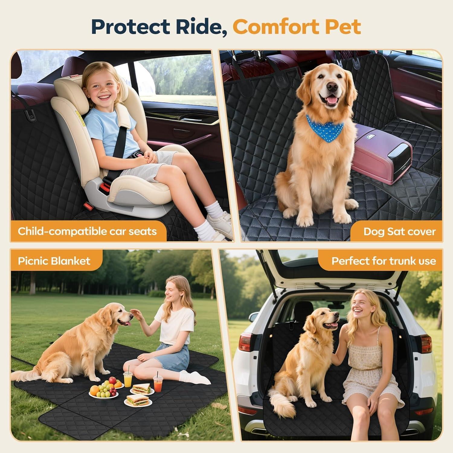 Funda de Asiento para Perros Eamefia Universal Impermeable