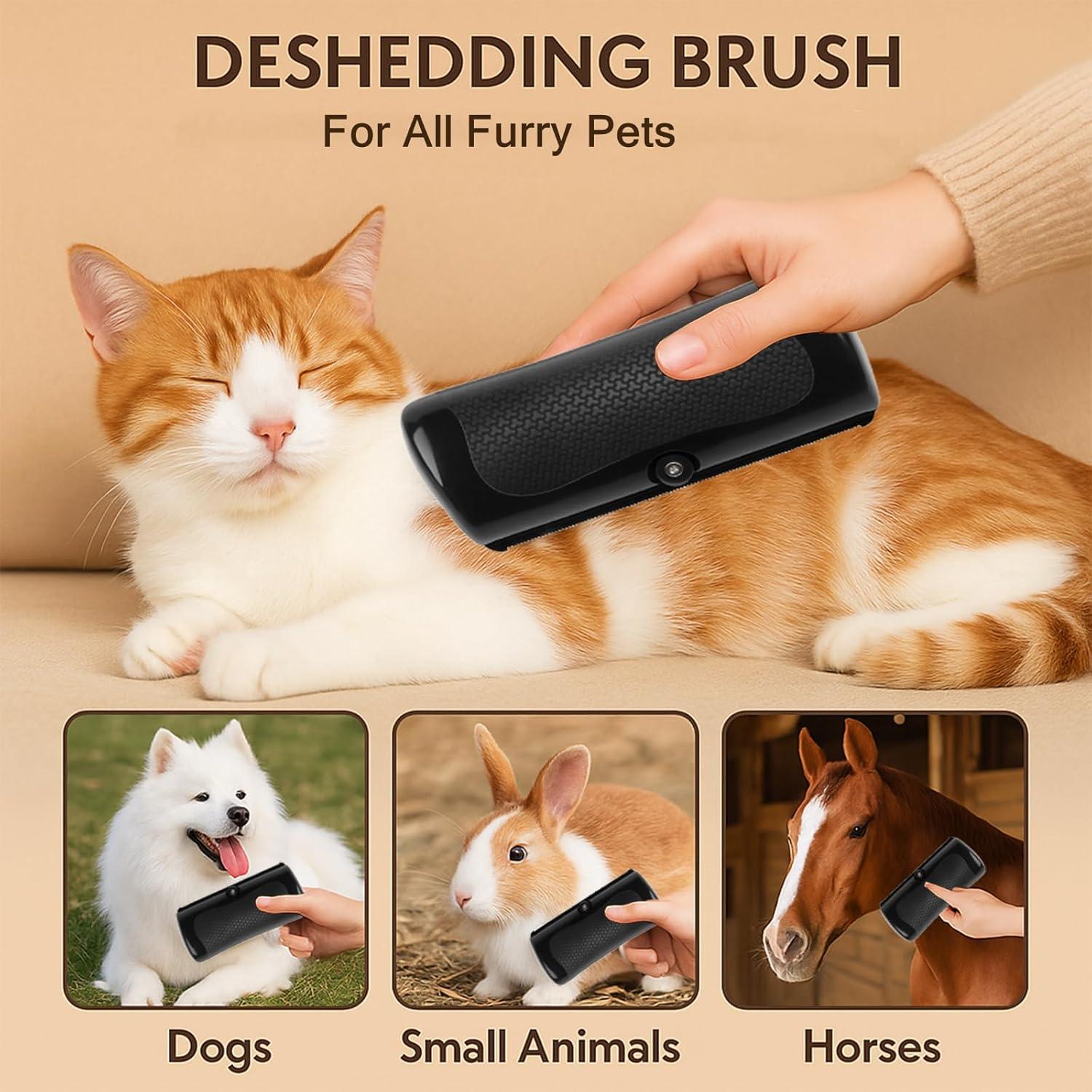 Cepillo Deshedding YEAHGO para Perros y Gatos - Fácil de Limpiar
