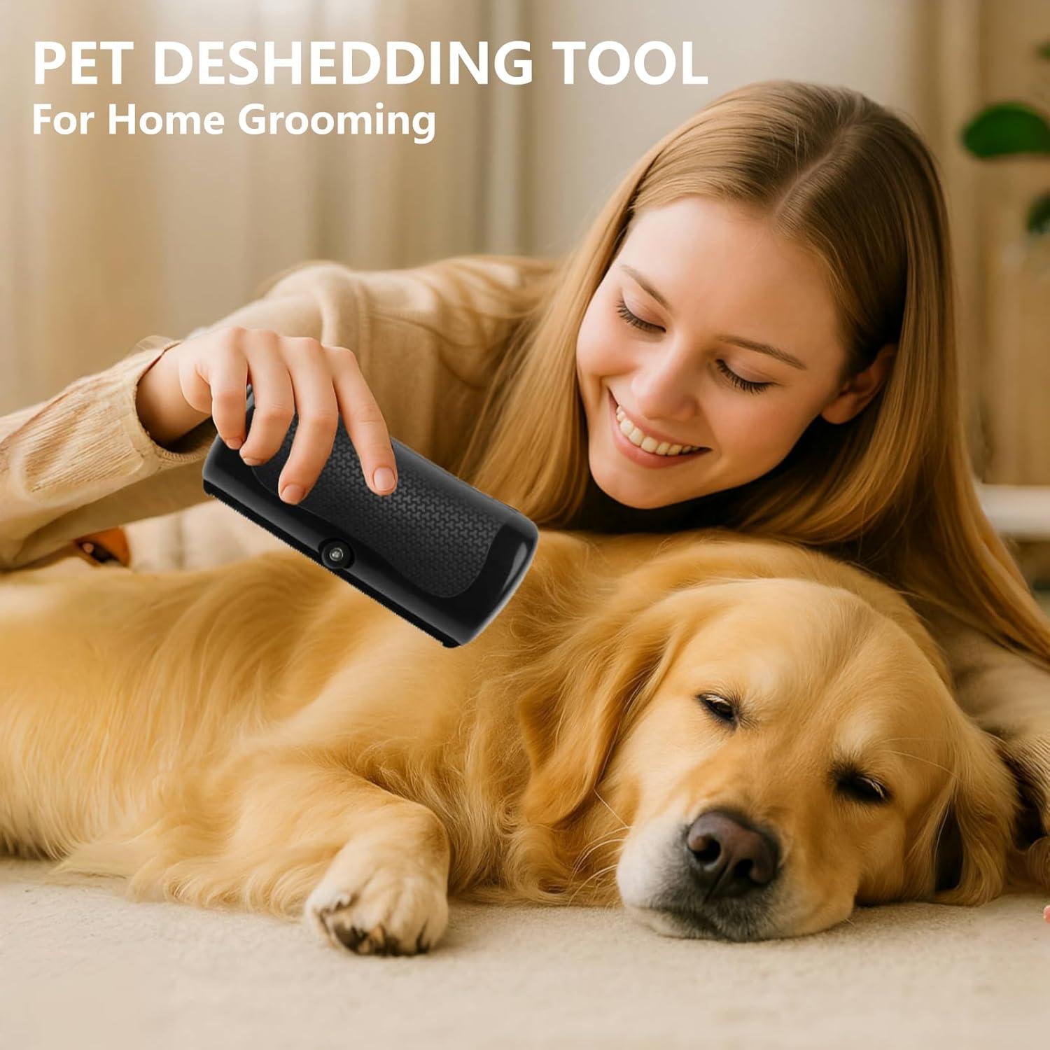 Cepillo Deshedding YEAHGO para Perros y Gatos - Fácil de Limpiar