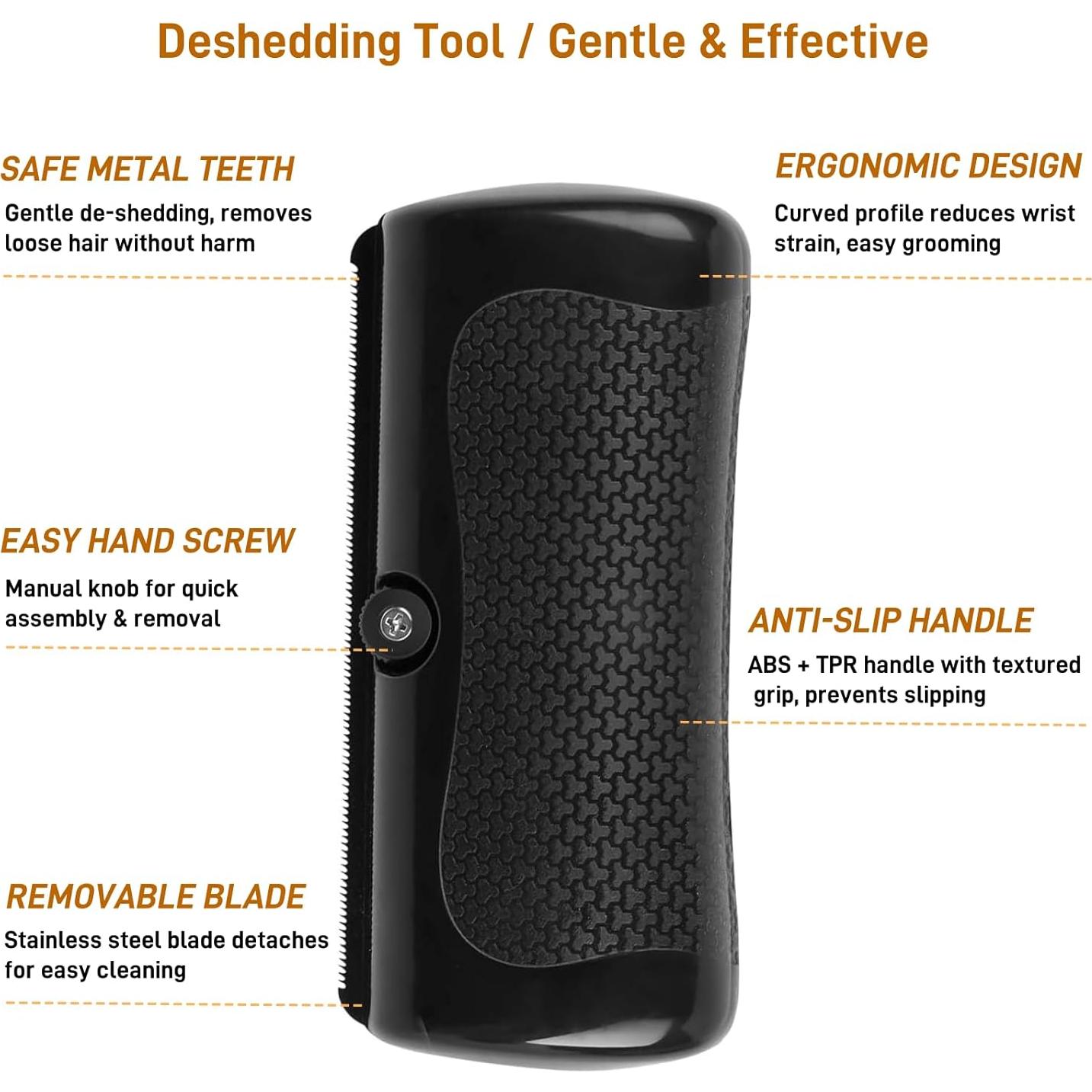 Cepillo Deshedding YEAHGO para Perros y Gatos - Fácil de Limpiar