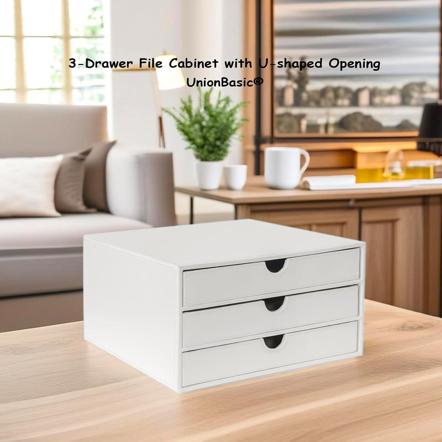 Organizador de Documentos UnionBasic 3 Cajones Blanco