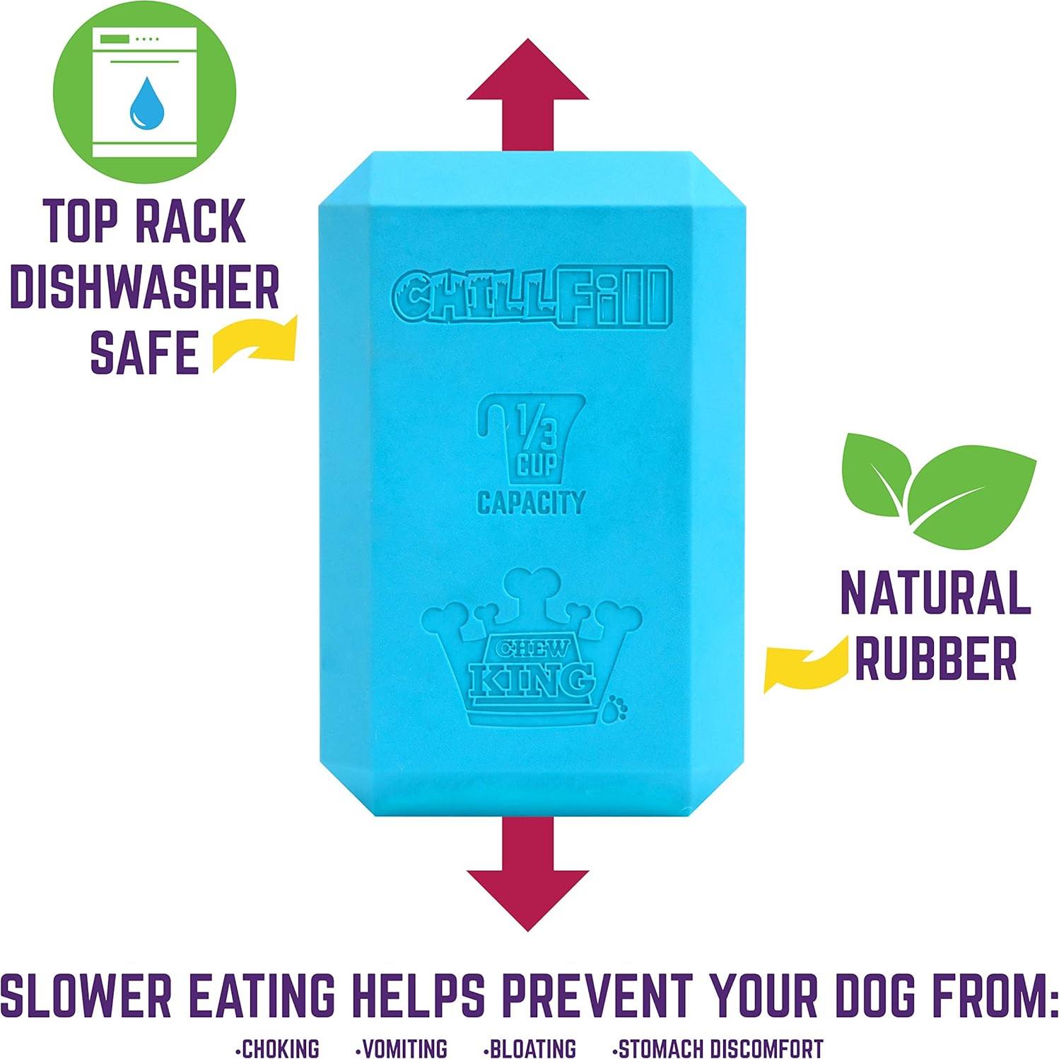 Juguete Rellenable Chew King Mediano de Caucho Natural