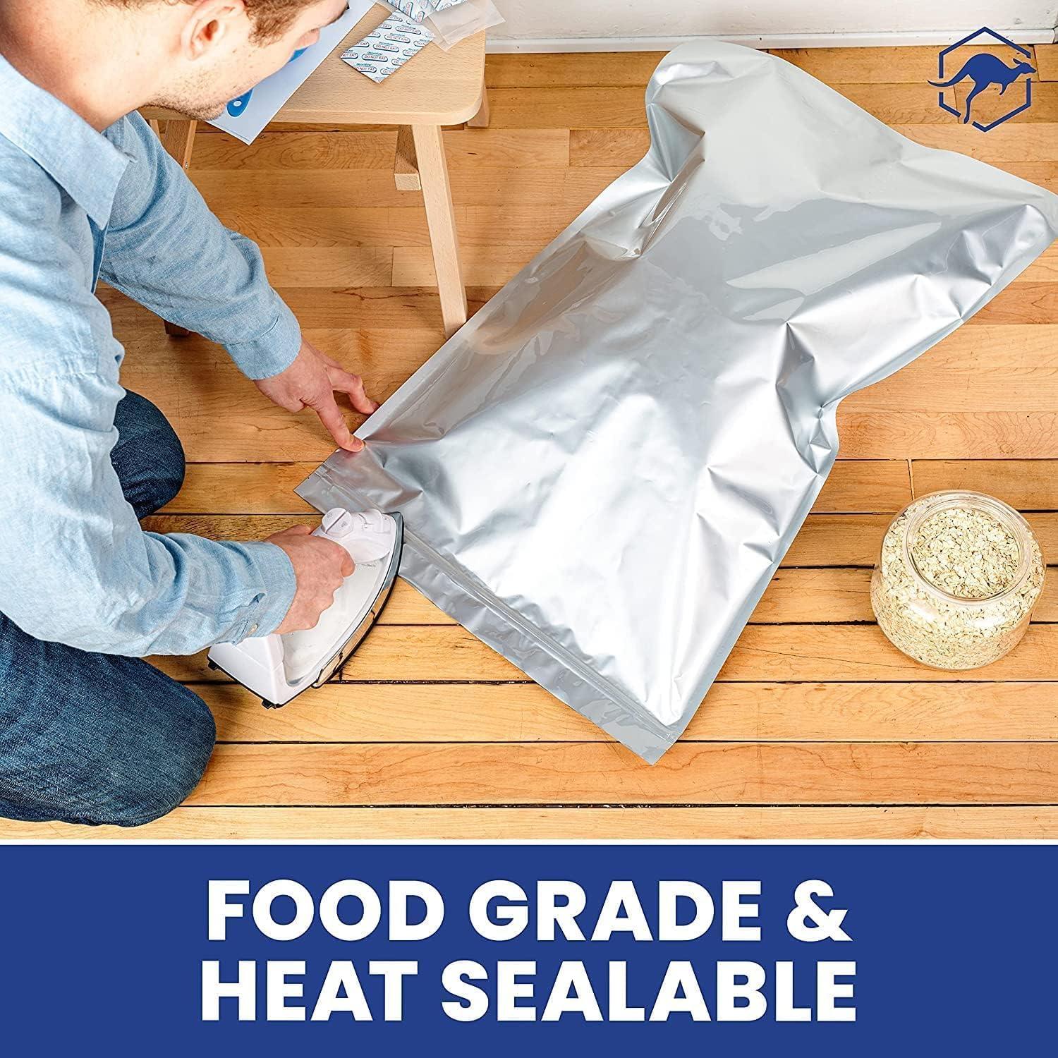 Bolsas Mylar 5 Galones Wallaby - 15 Paquete con Absorbentes